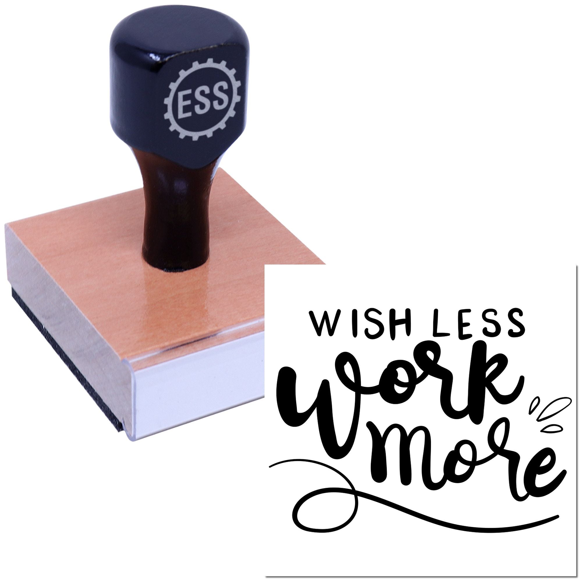 Action Over Wishes Papercraft Rubber Stamp