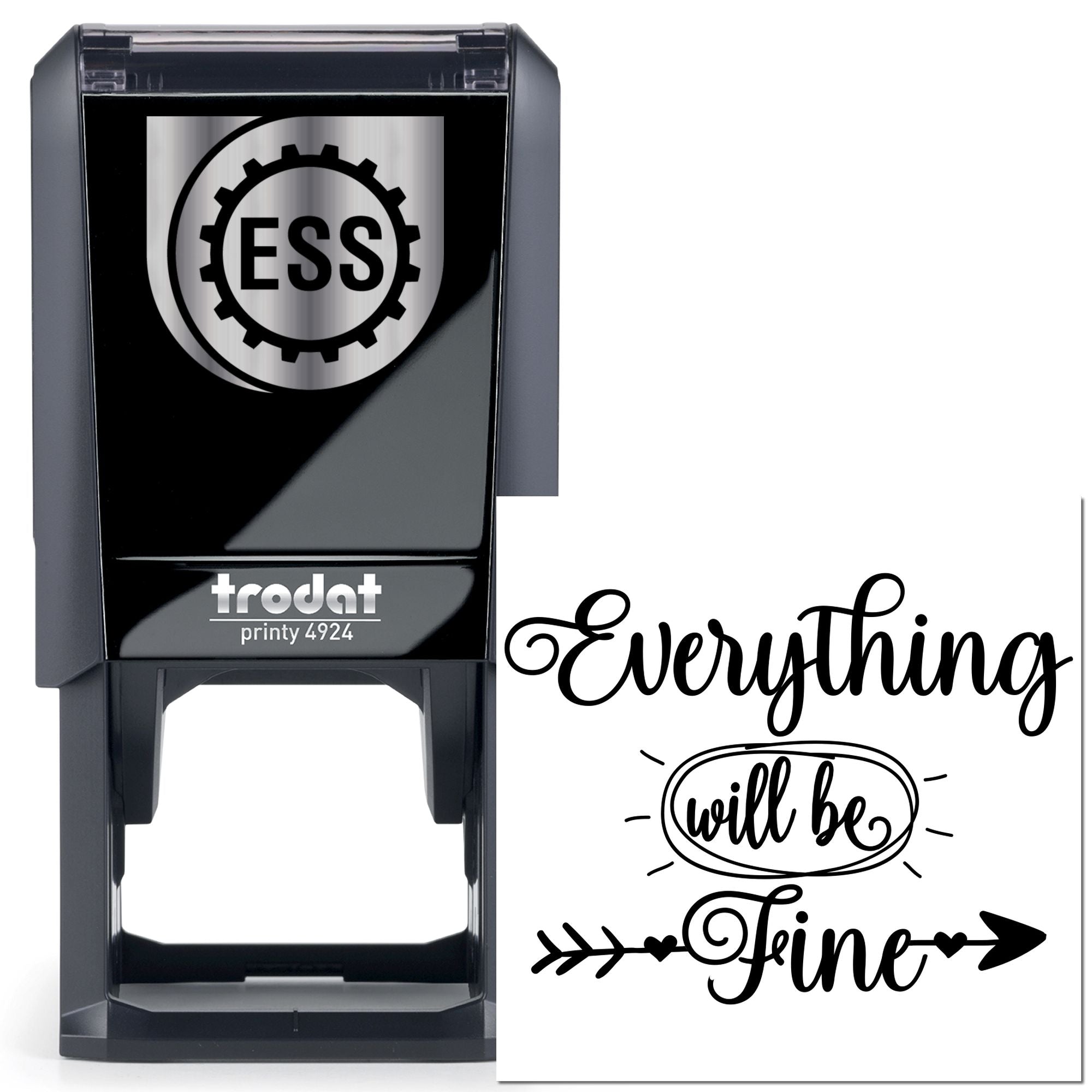 Self-Inking Encouraging Quote Journaling Stamp