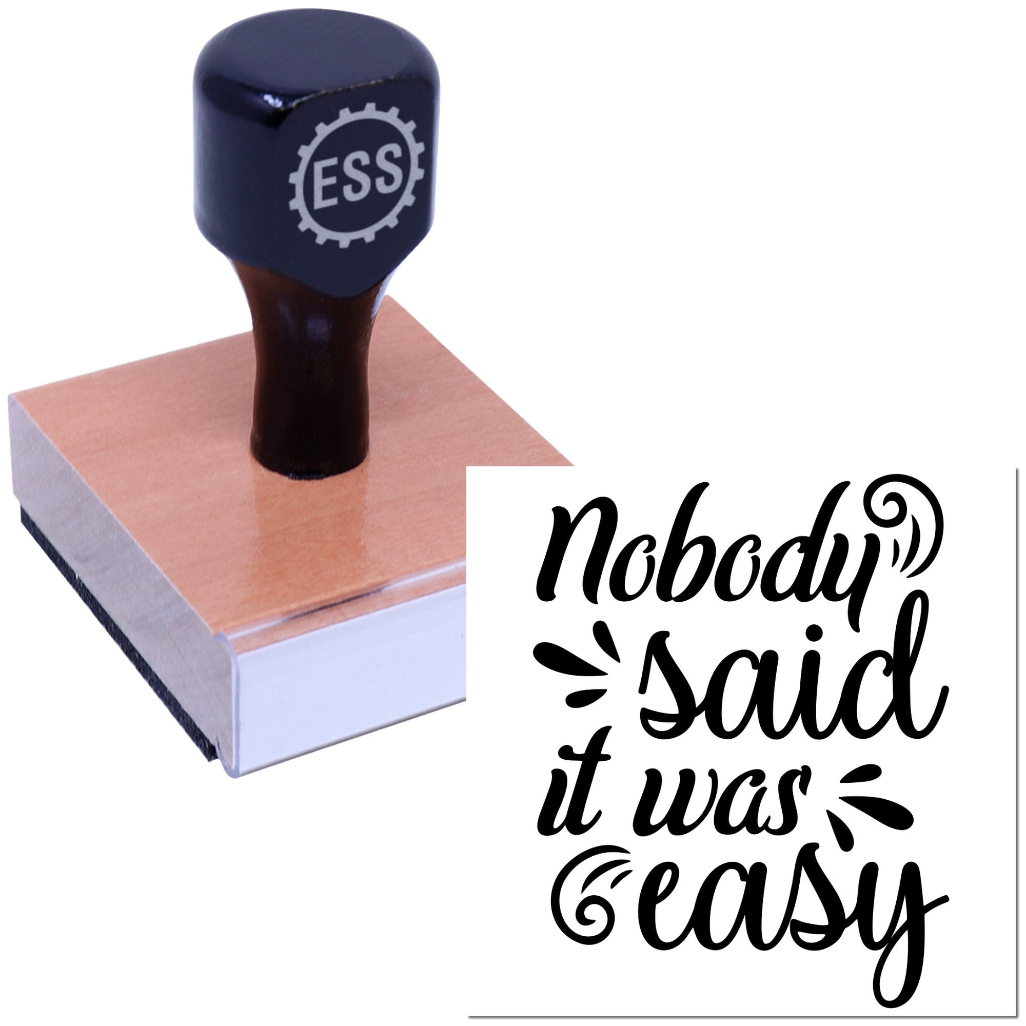 Defiant Hopeful Declaration Craft Rubber Stamp