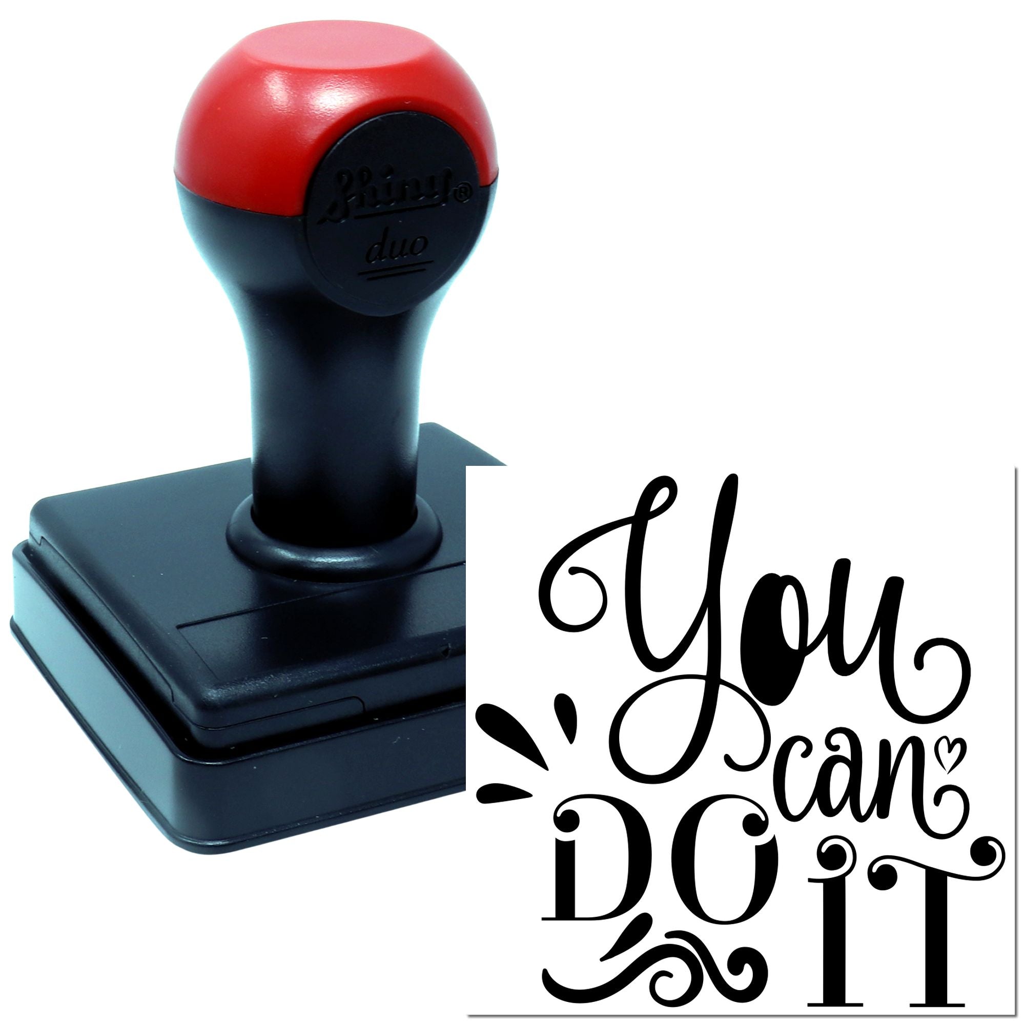 Duo Hand-Lettered You Can Do It Hand Stamp