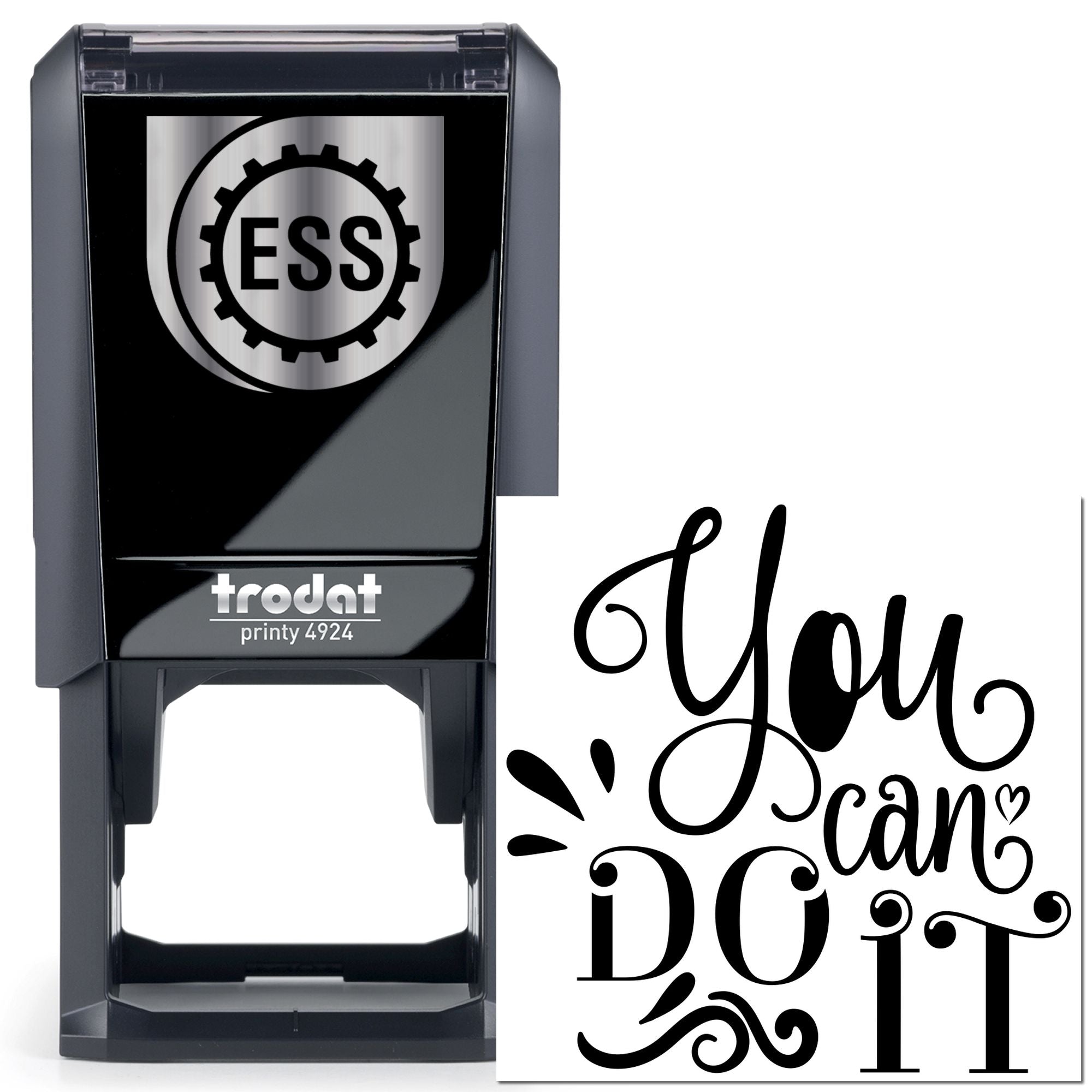 Self-Inking Motivational Typography Card Making Stamp