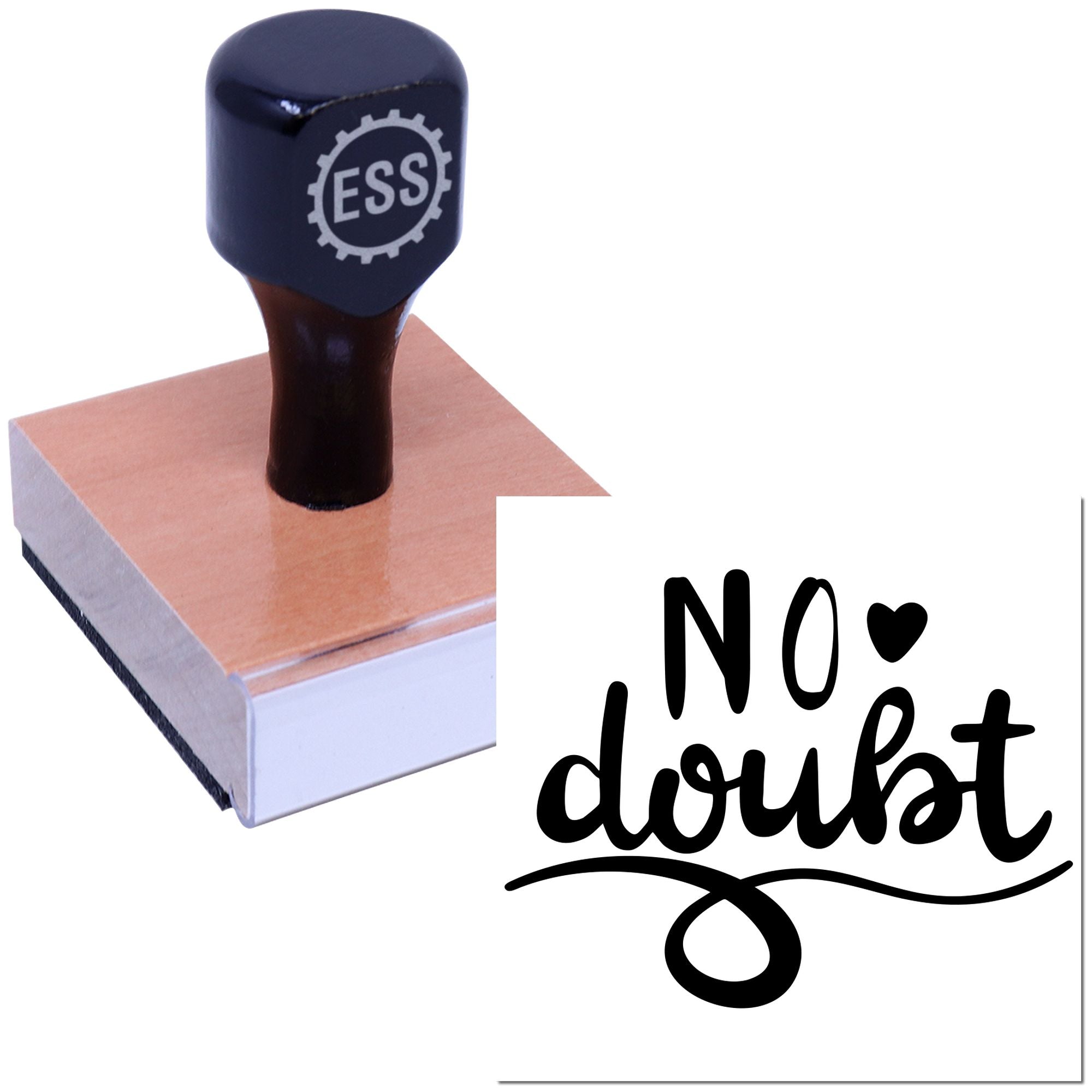 Bold No Doubt Paper Craft Rubber Stamp