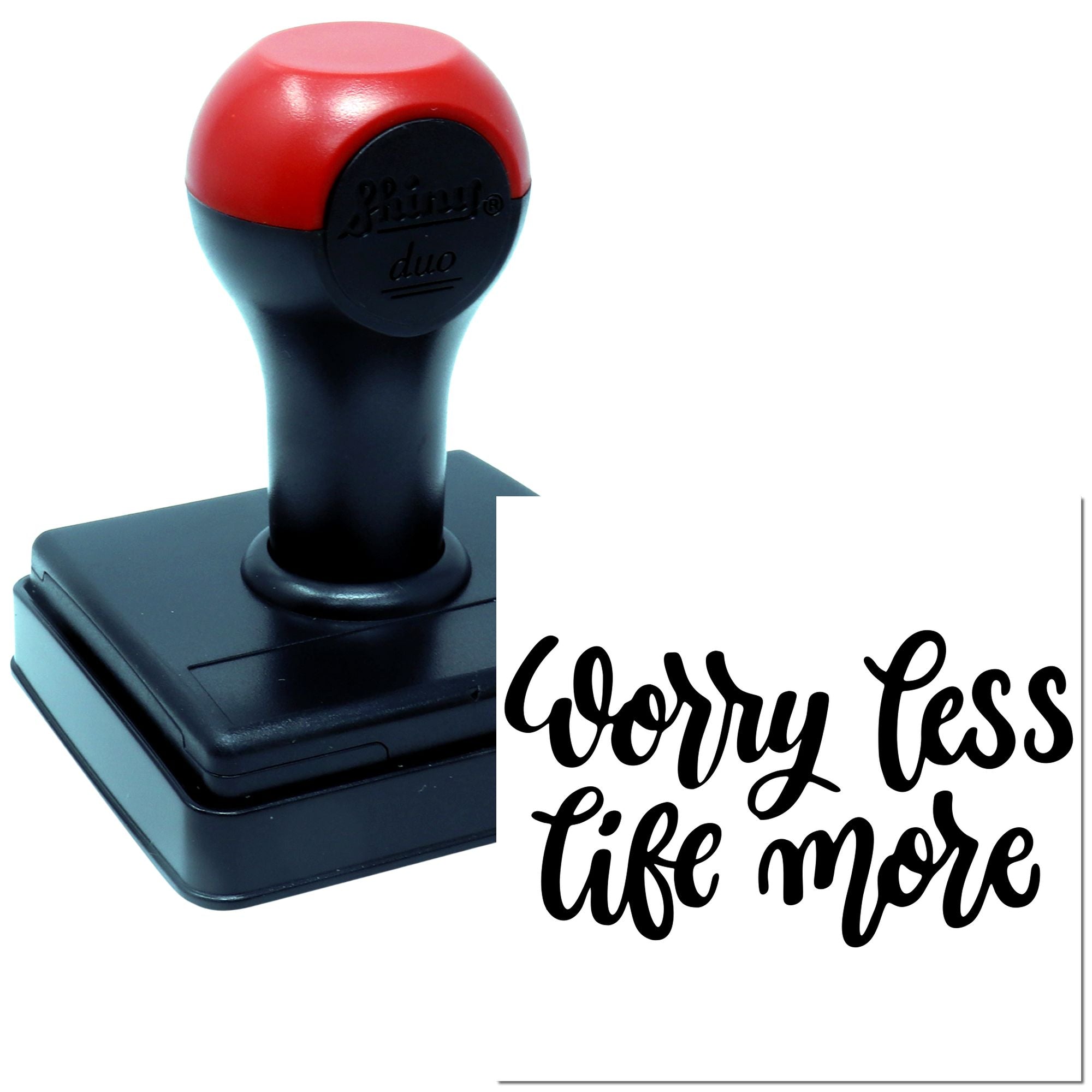 Duo Worry Less Live More Daily Hand Stamp