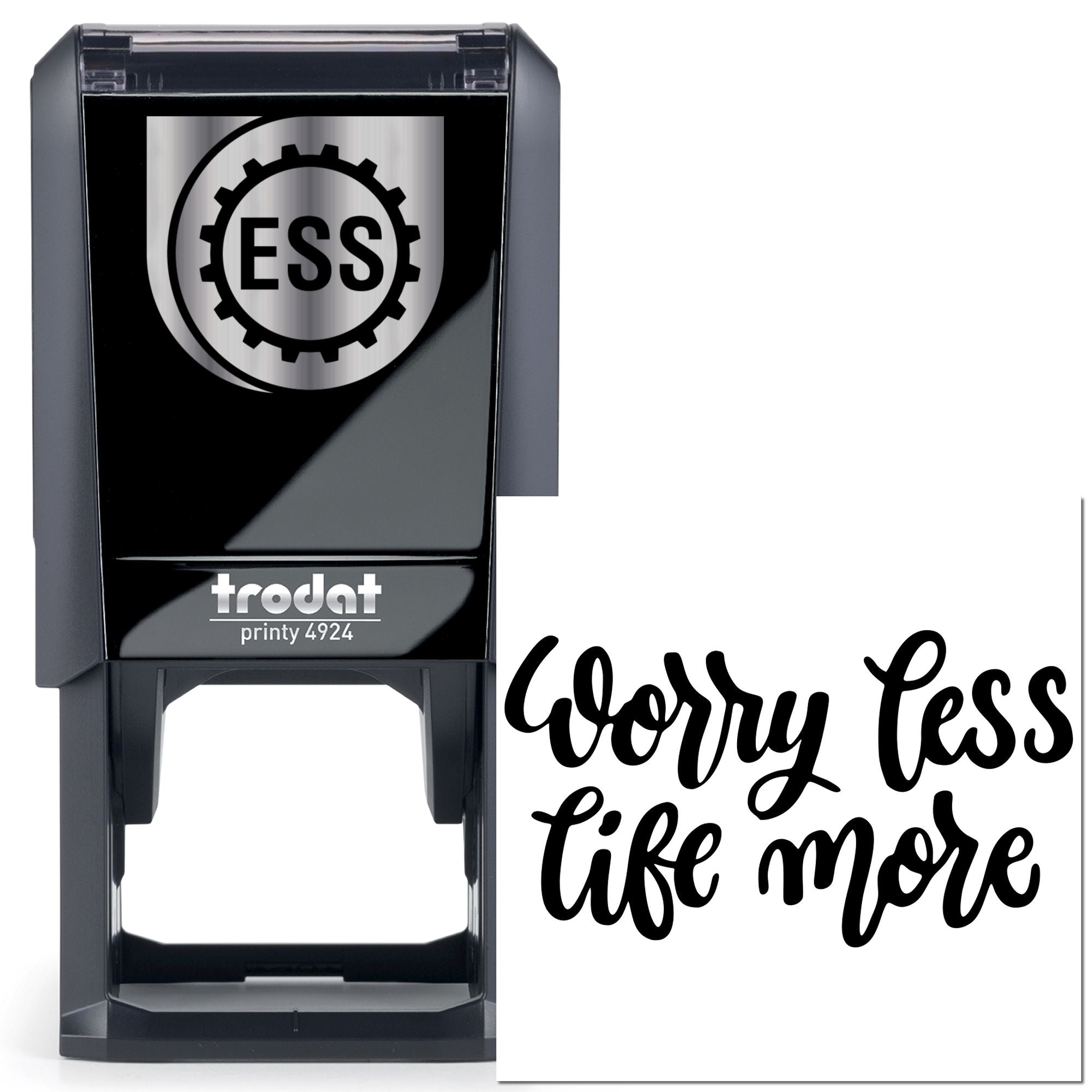 Self-Inking Motivational Quote Note Card Stamp