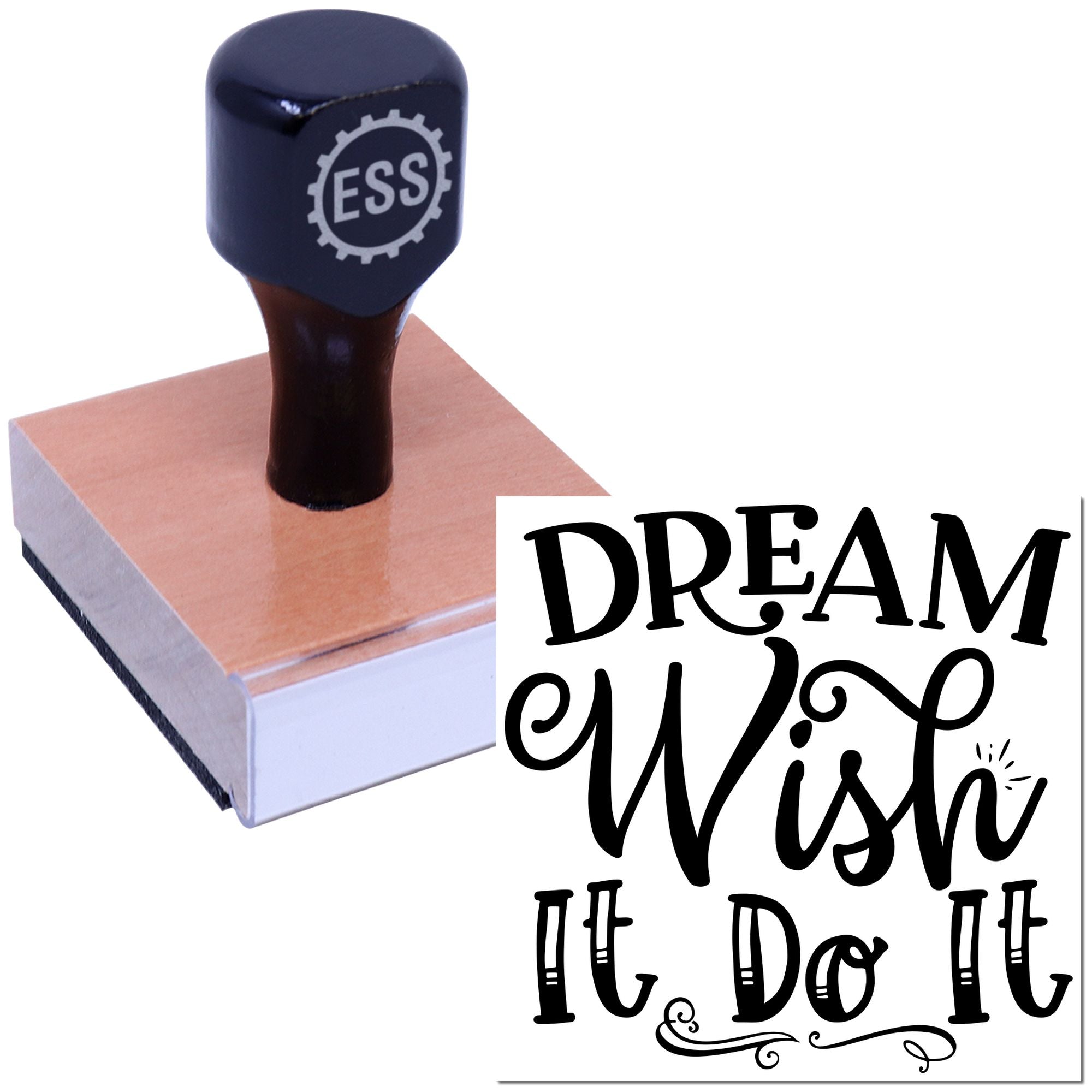 Dream Wish Do Paper Craft Rubber Stamp
