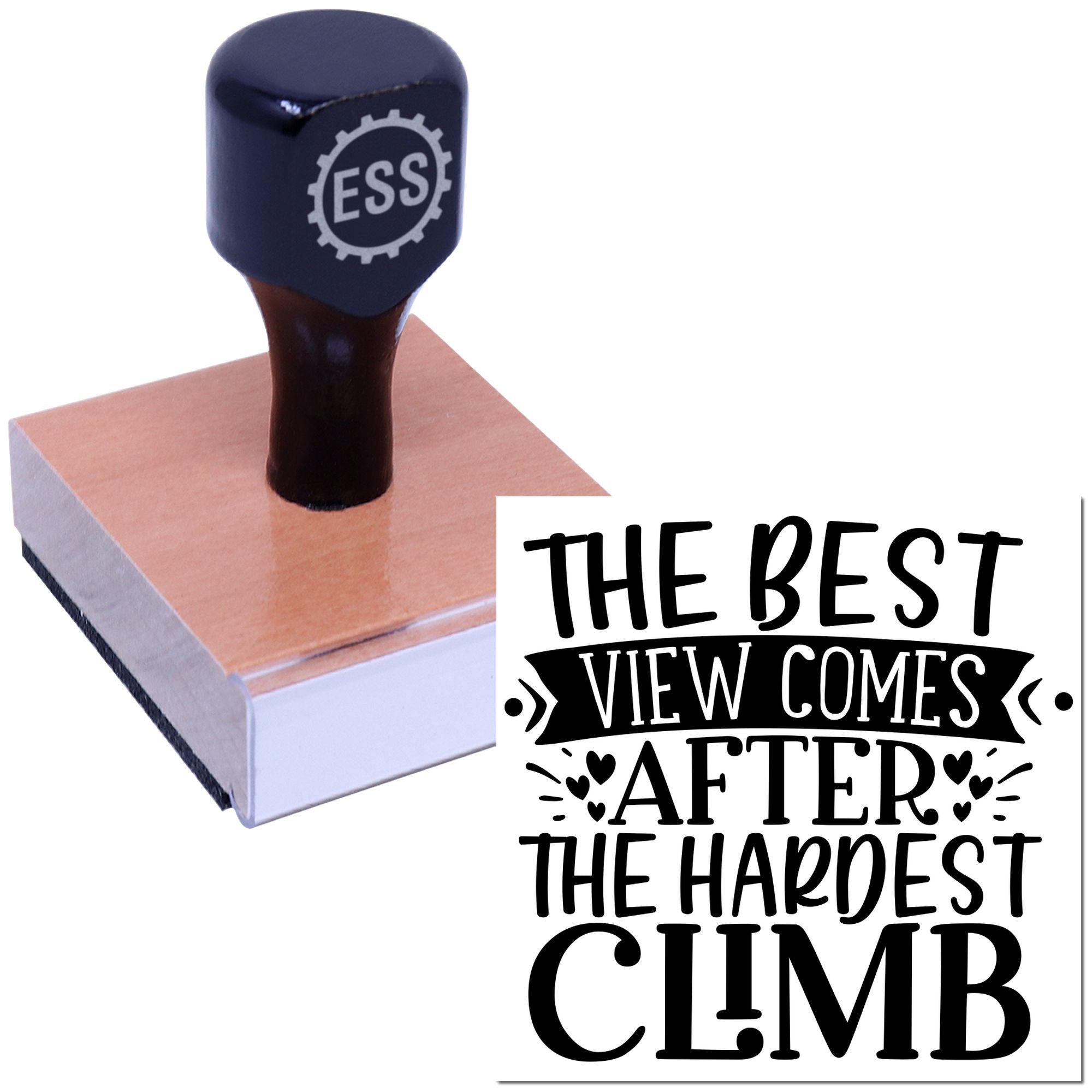 Perseverance Pays Off Journaling Rubber Stamp