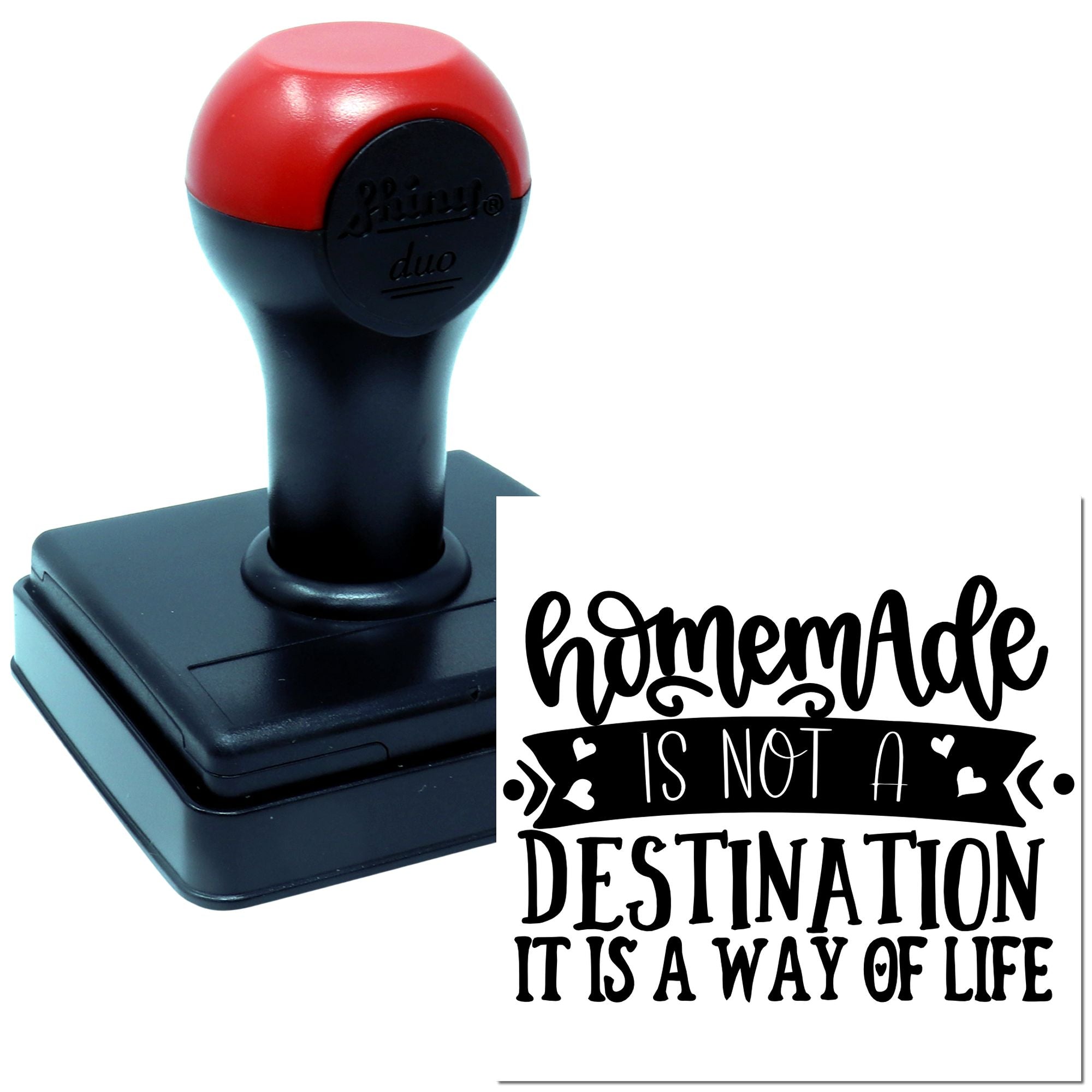 Duo Homemade Lifestyle Not A Destination Hand Stamp