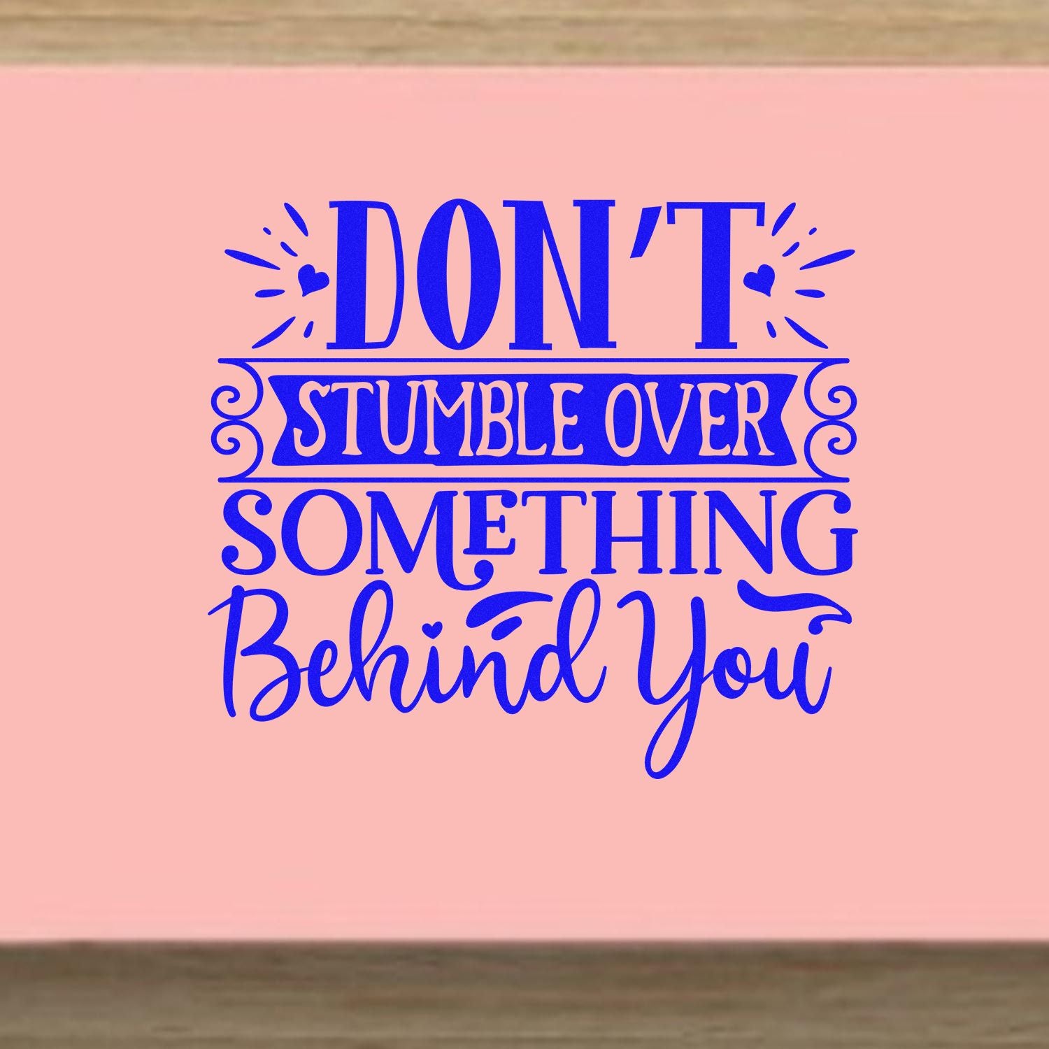 Forward Focus Reminder Favor Tag Rubber Stamp