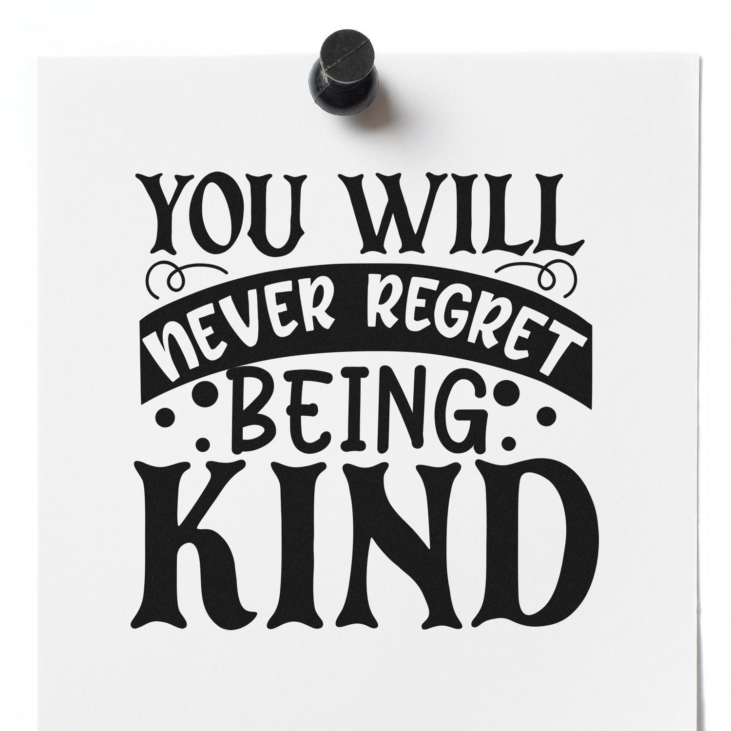 Pre-Inked Be Kind Always Tag Stamp