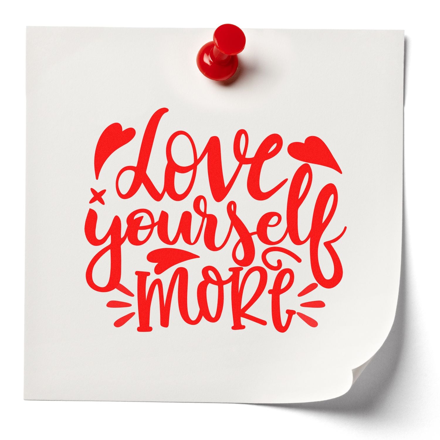 Self-Inking Self Love Card Making Stamp