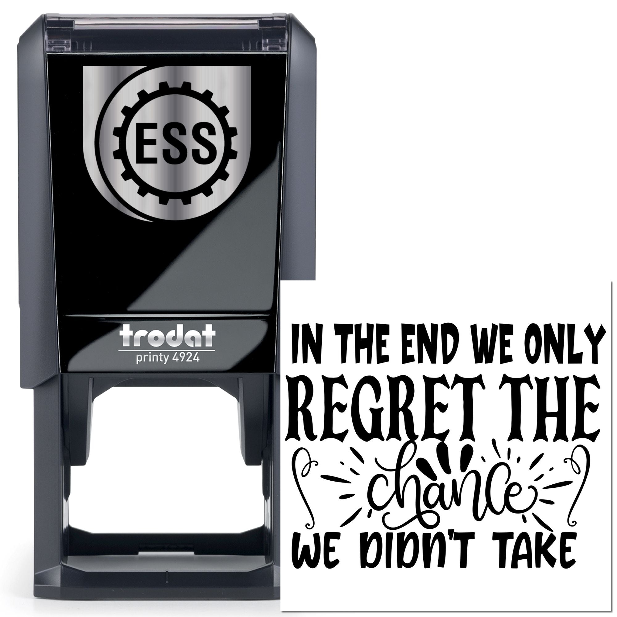 Self-Inking Regretful Change Handcraft Stamp