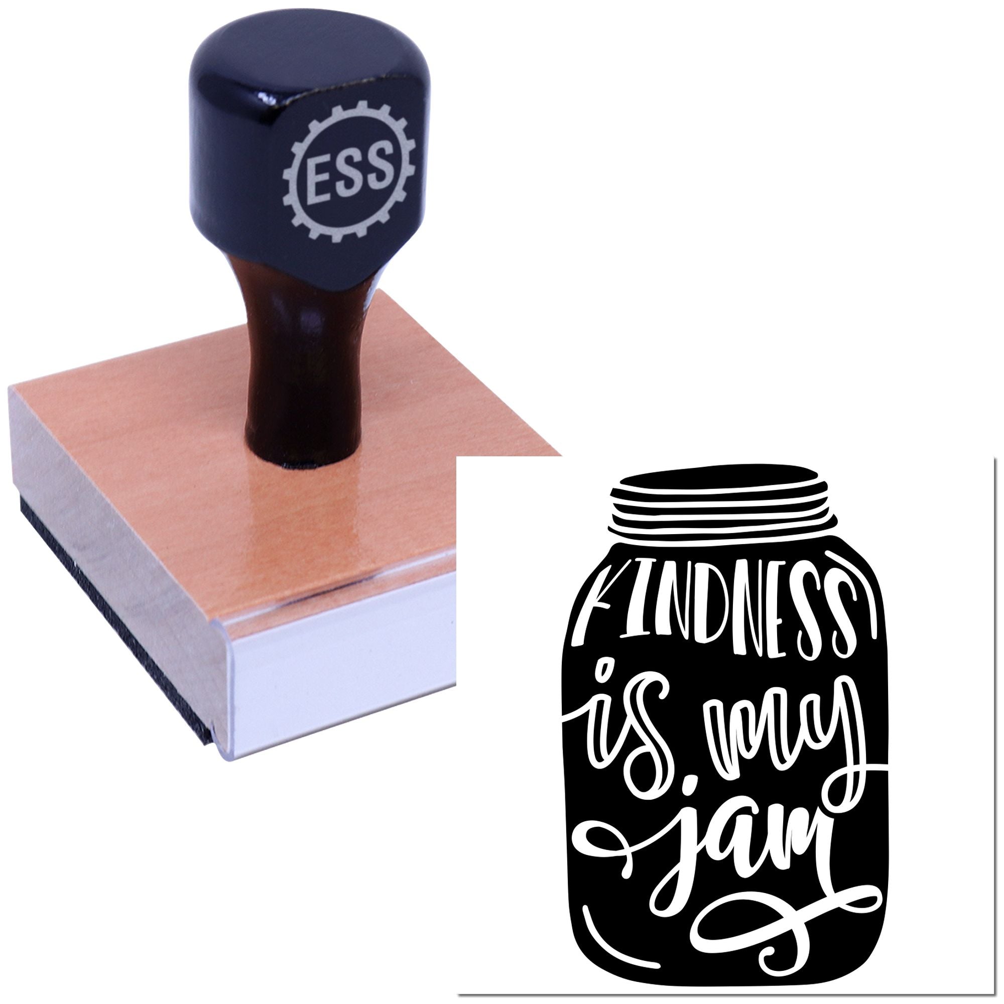 Kindness Jam Jar Crafting Rubber Stamp