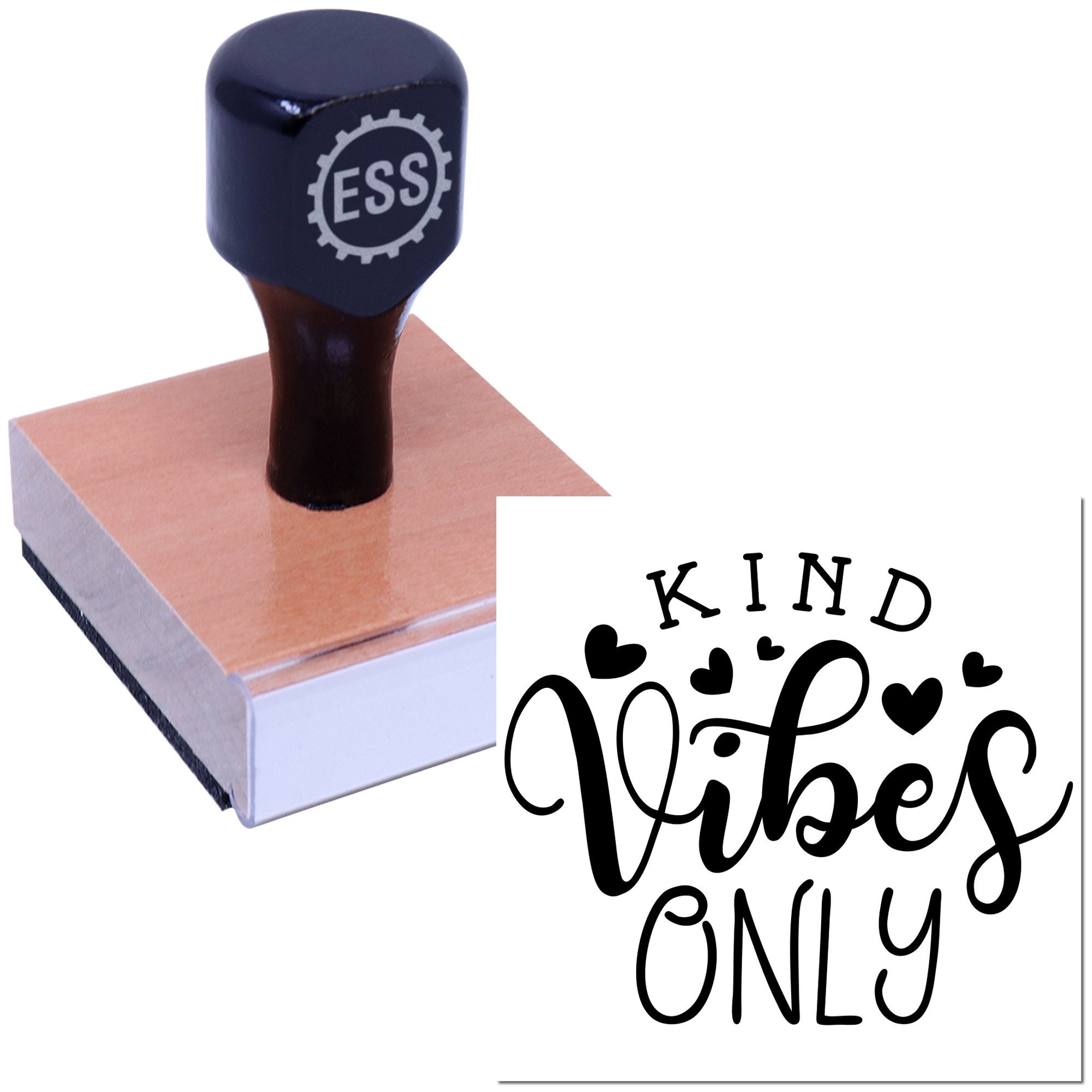 Radiate Kind Vibes Card Making Rubber Stamp