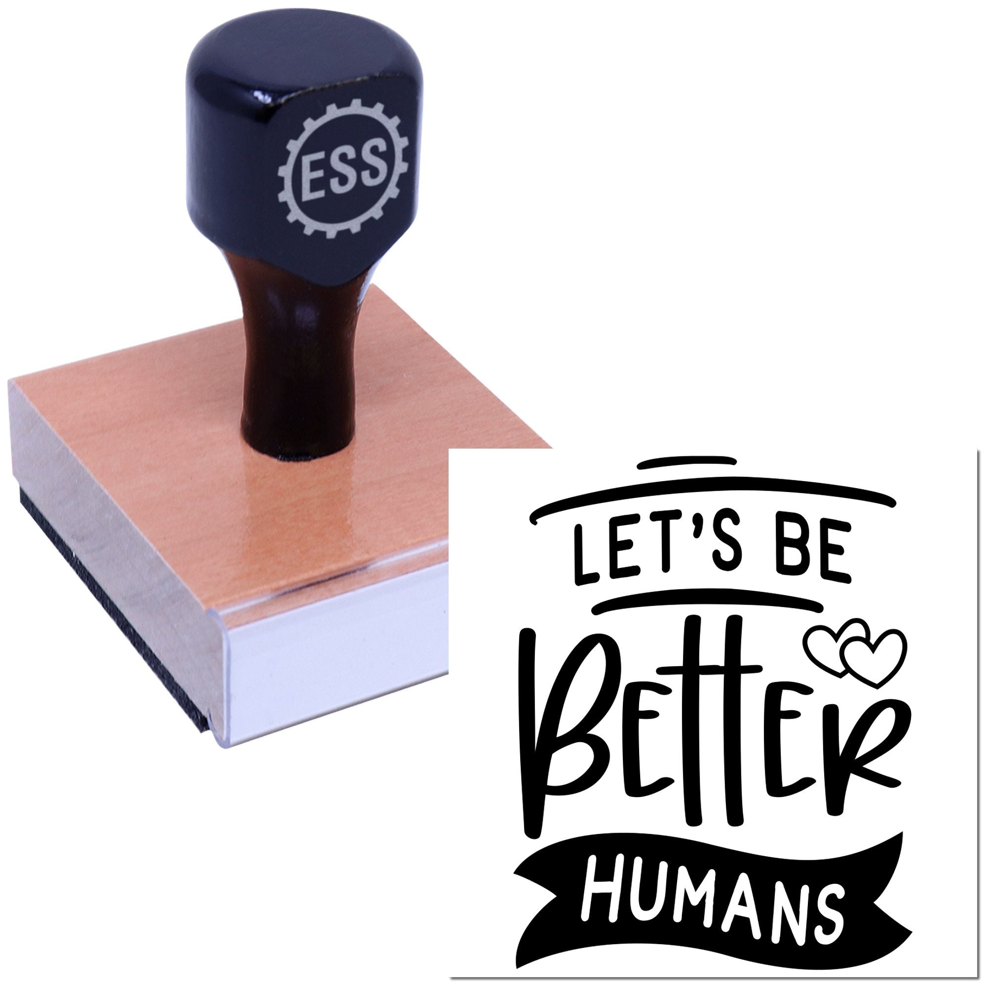 Better Humans Initiative Paper Craft Rubber Stamp