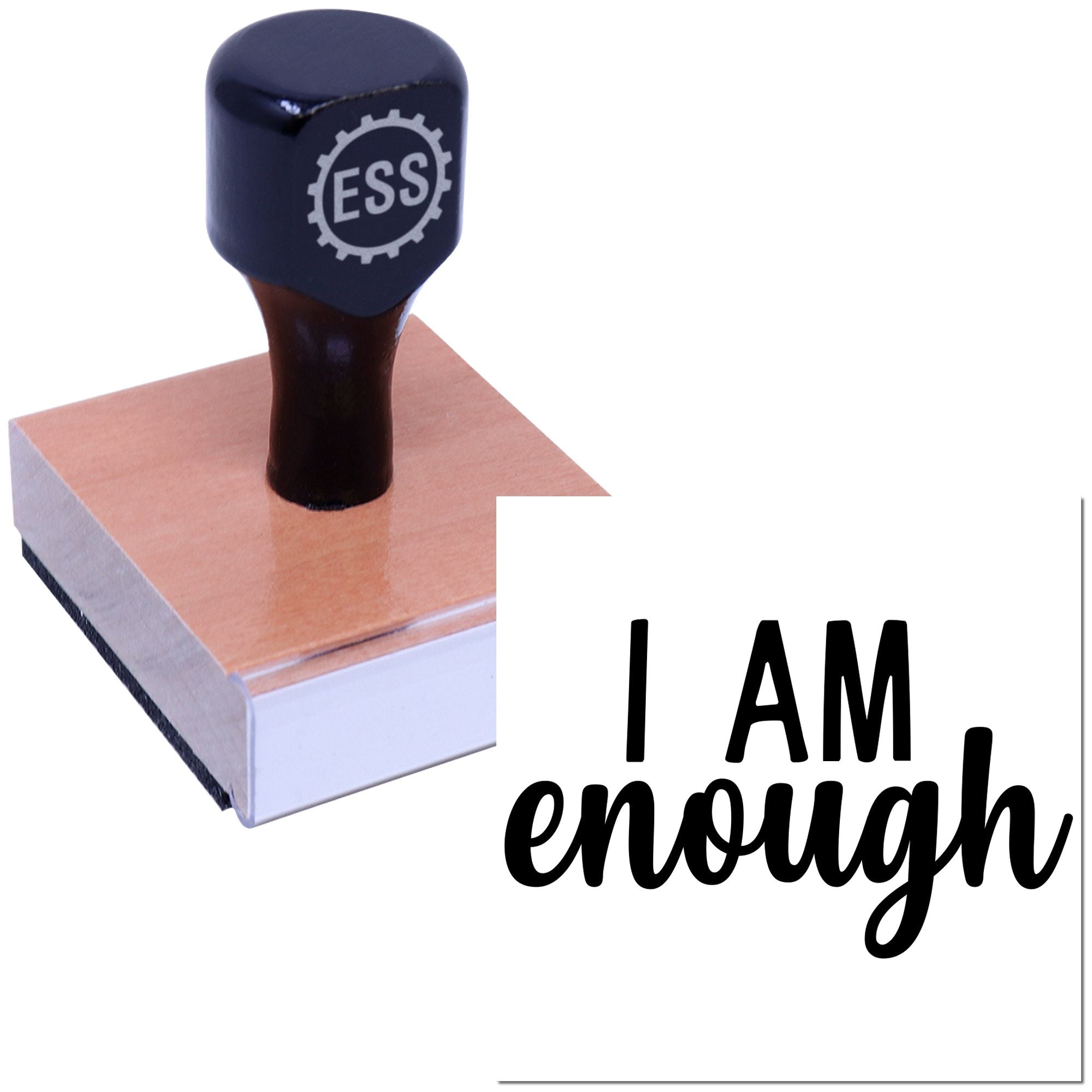 Confident Self Declaration Cardmaking Rubber Stamp