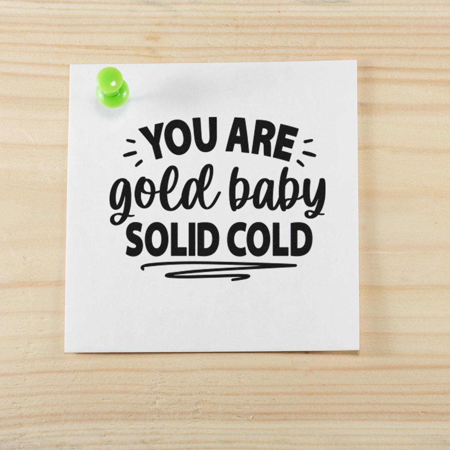 Duo You Are Gold Solid Cold Hand Stamp