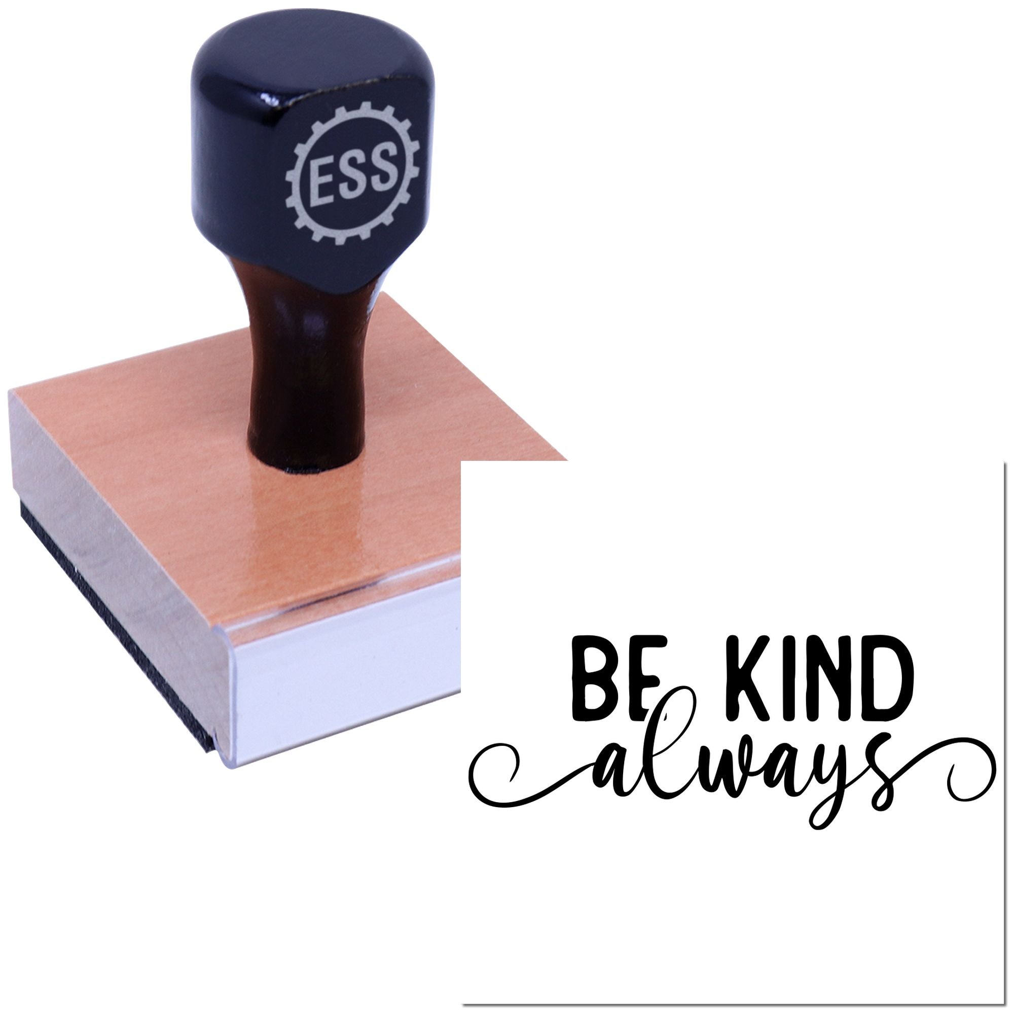 Always Be Kind Mini Card Rubber Stamp