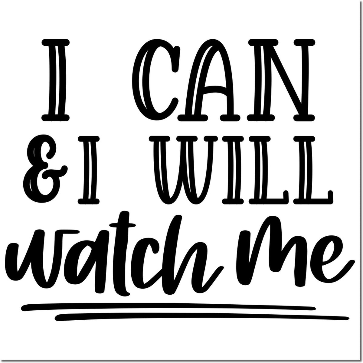 Trodat Slim Watch Me mini craft stamp with black ink imprint, featuring a detailed watch design on a white background.
