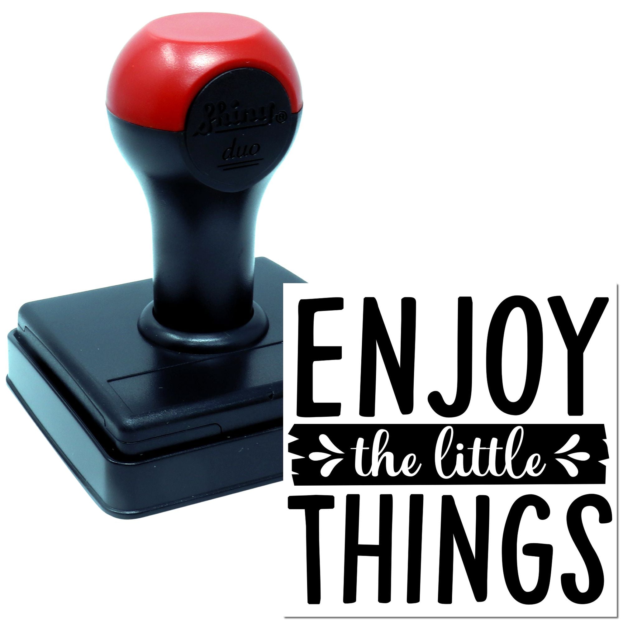 Duo Simple Enjoy Little Things Poster Hand Stamp