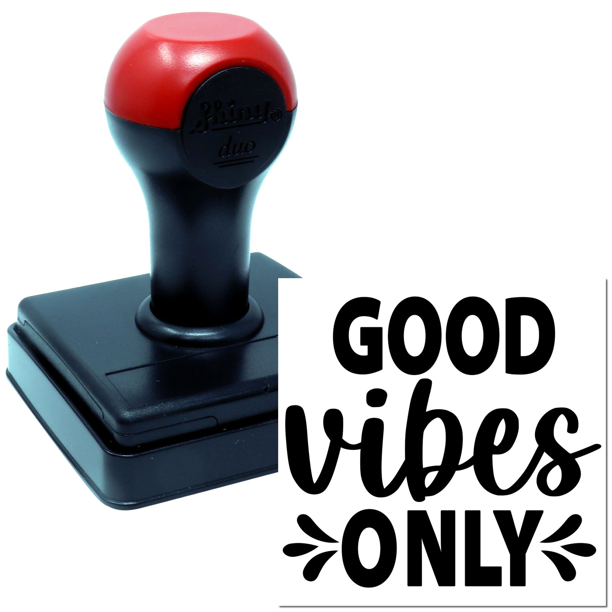 Duo Good Vibes Only Minimal Poster Hand Stamp