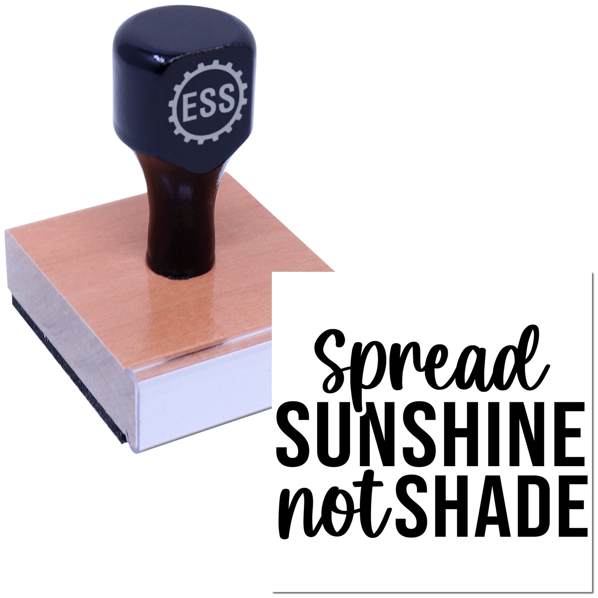 Radiant Positivity Reminder Card Making Rubber Stamp