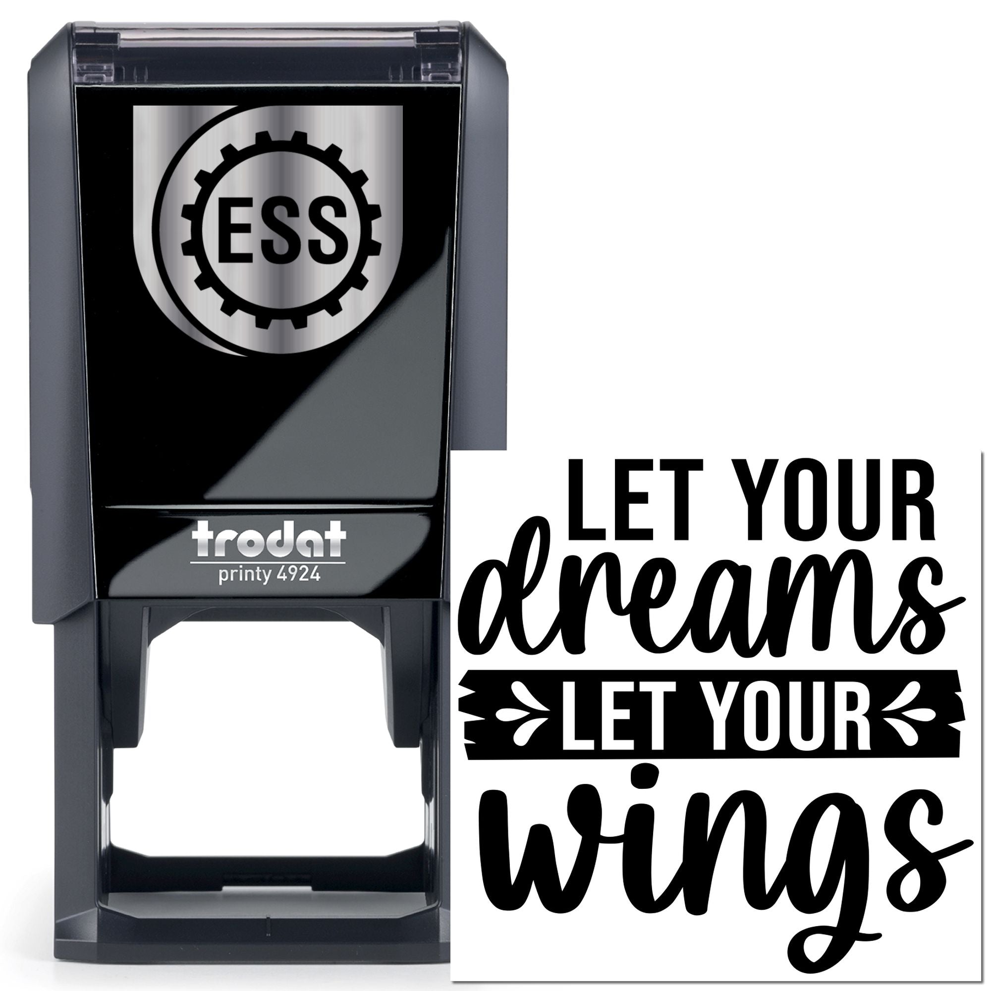 Self-Inking Inspirational Quote Paper Craft Stamp