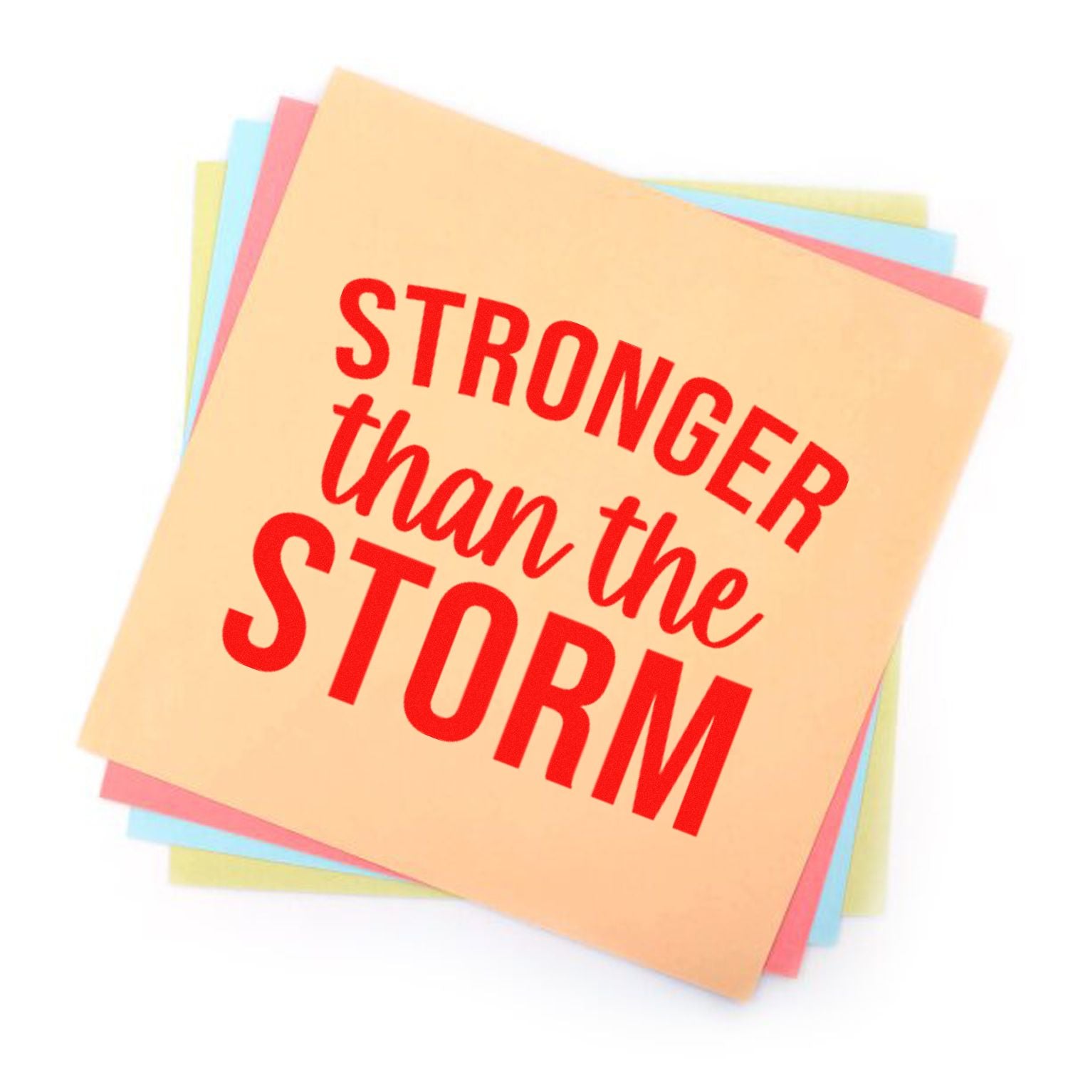 Pre-Inked Stronger Than Storm Paper Craft Stamp