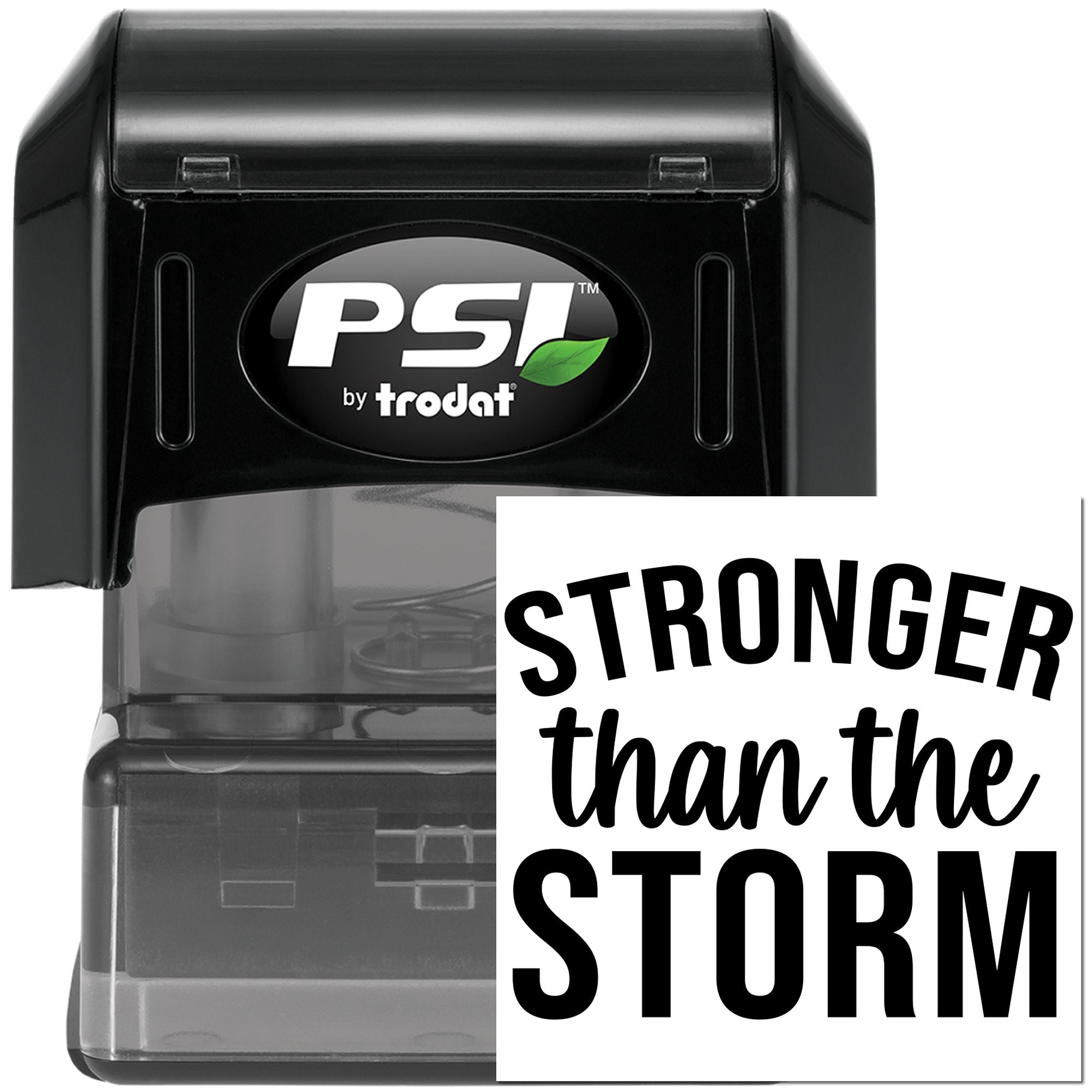 Pre-Inked Stronger Than Storm Paper Craft Stamp