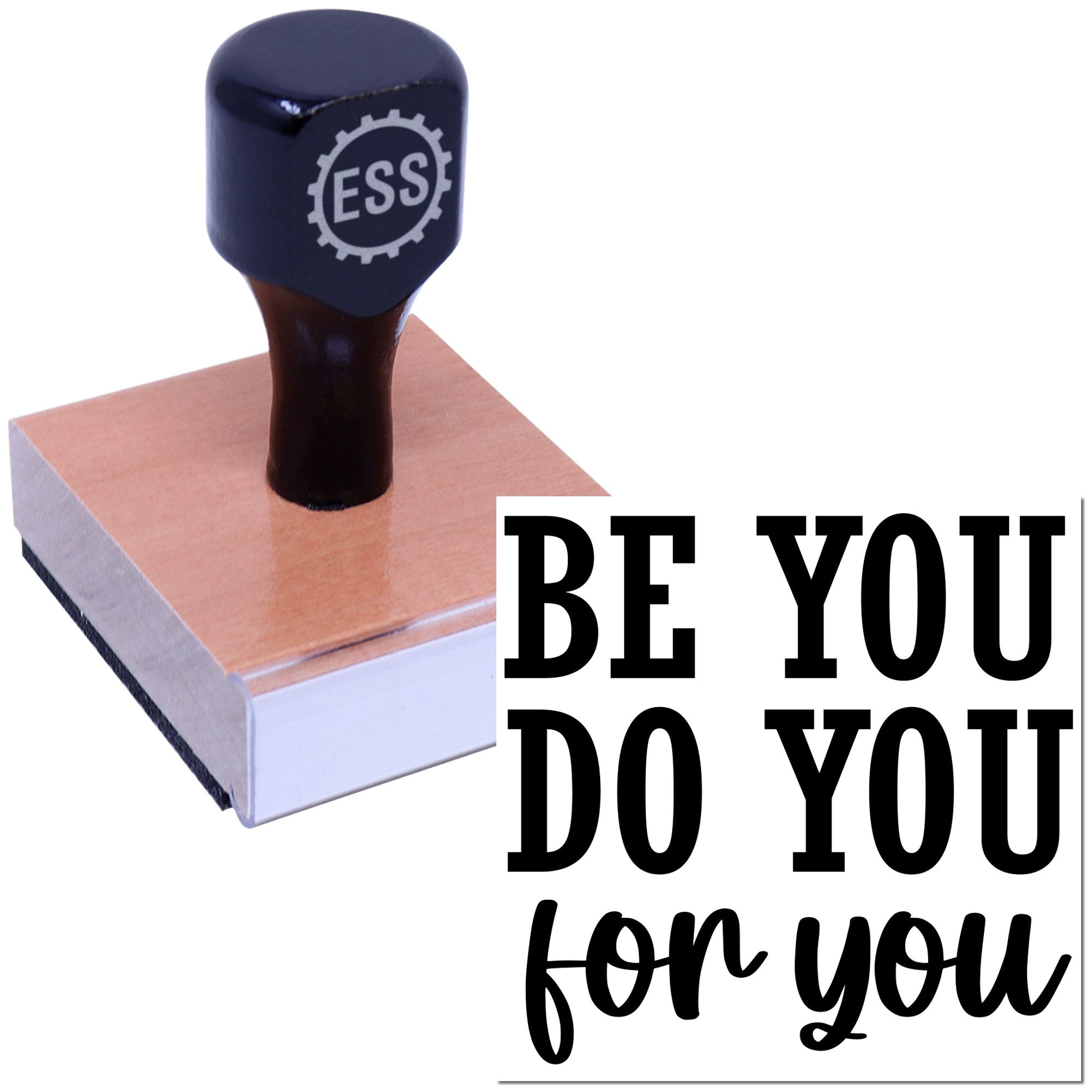 Empowering Self Affirmation Greeting Card Rubber Stamp