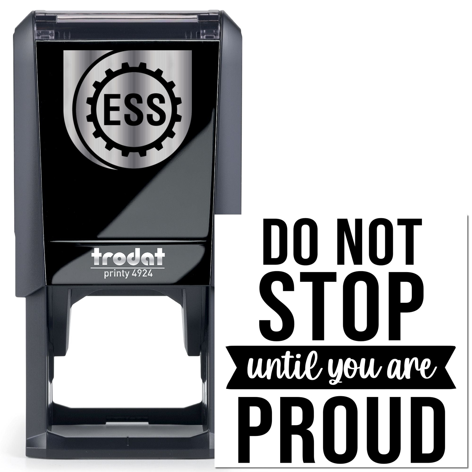 Self-Inking Motivational Poster Greeting Card Stamp