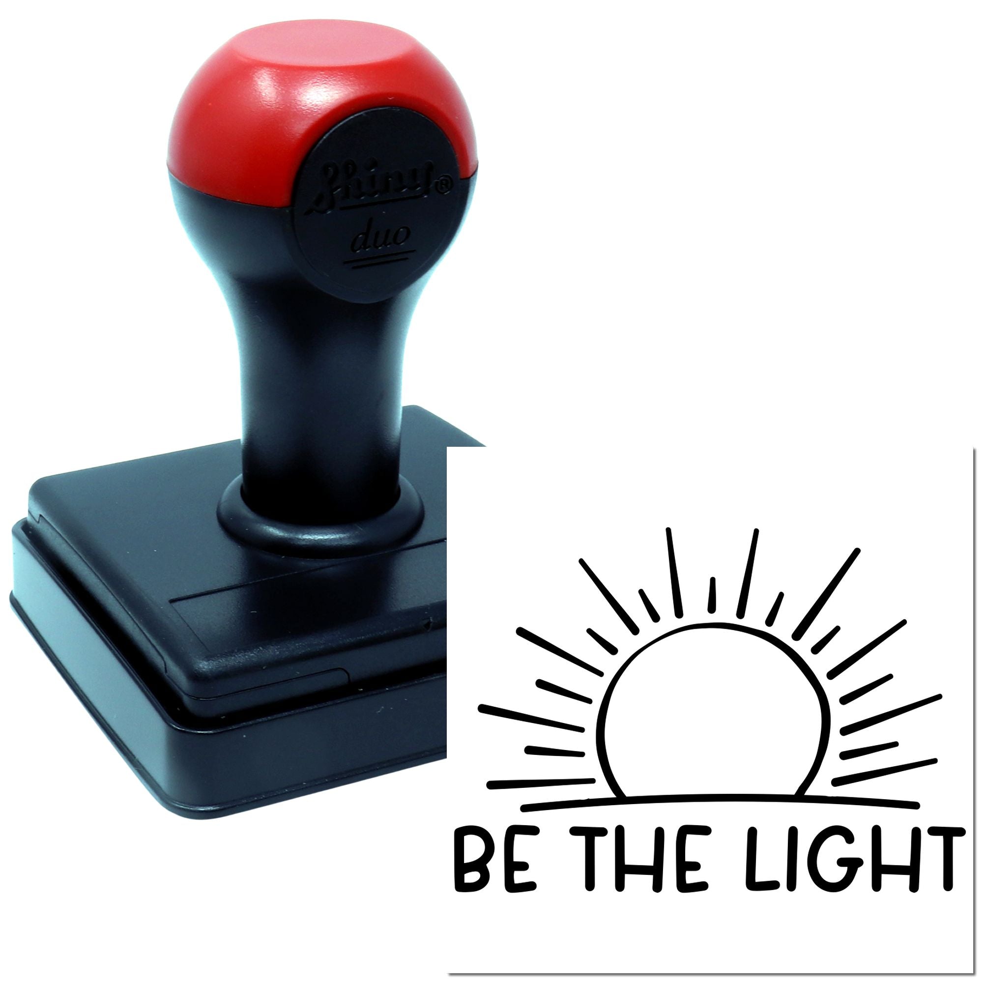 Duo Sunrise Radiant Hope Shine On Hand Stamp