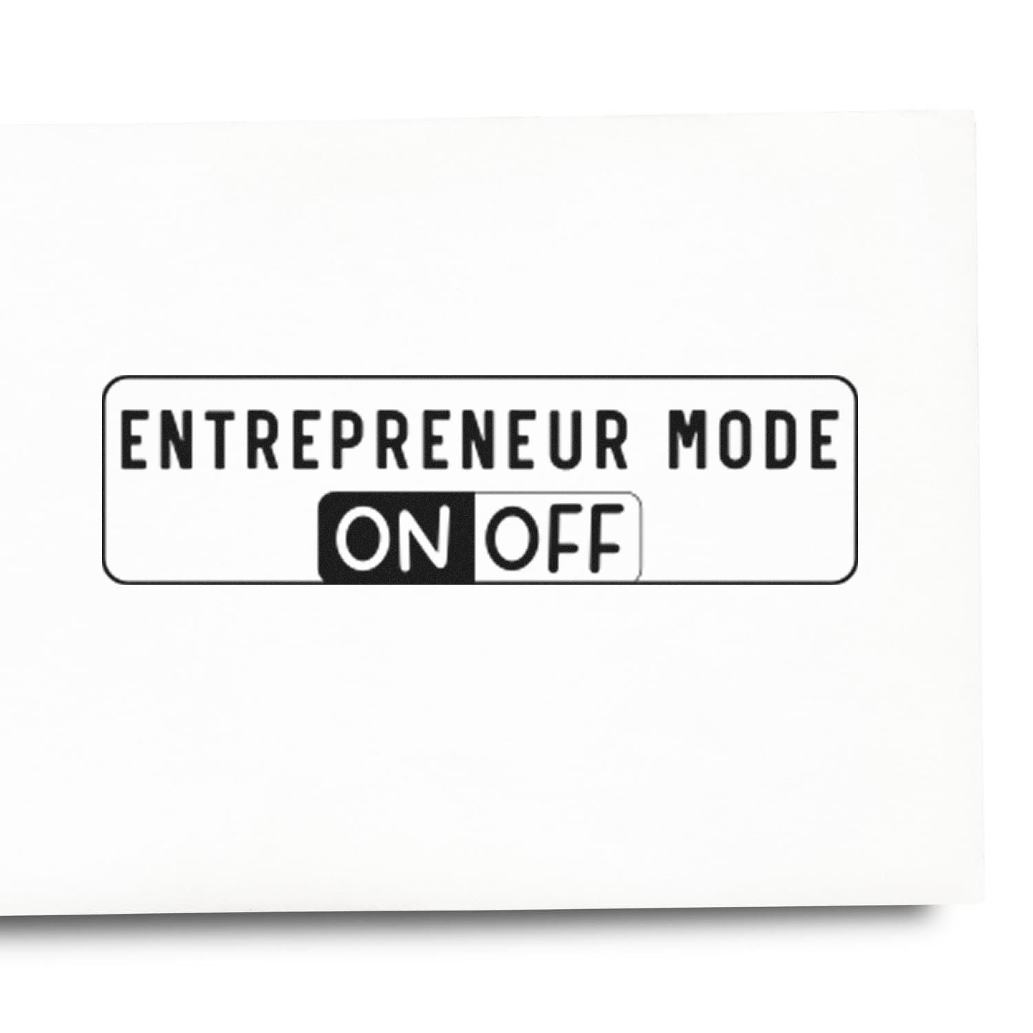 Self-Inking Entrepreneur Mode Paper Craft Stamp
