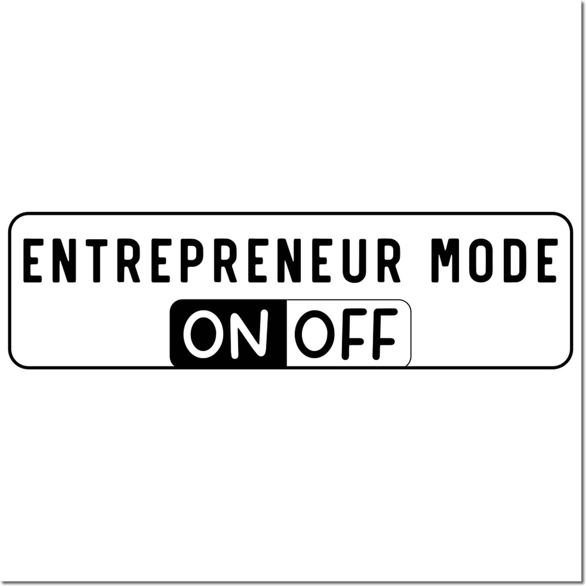 Self-Inking Entrepreneur Mode Paper Craft Stamp