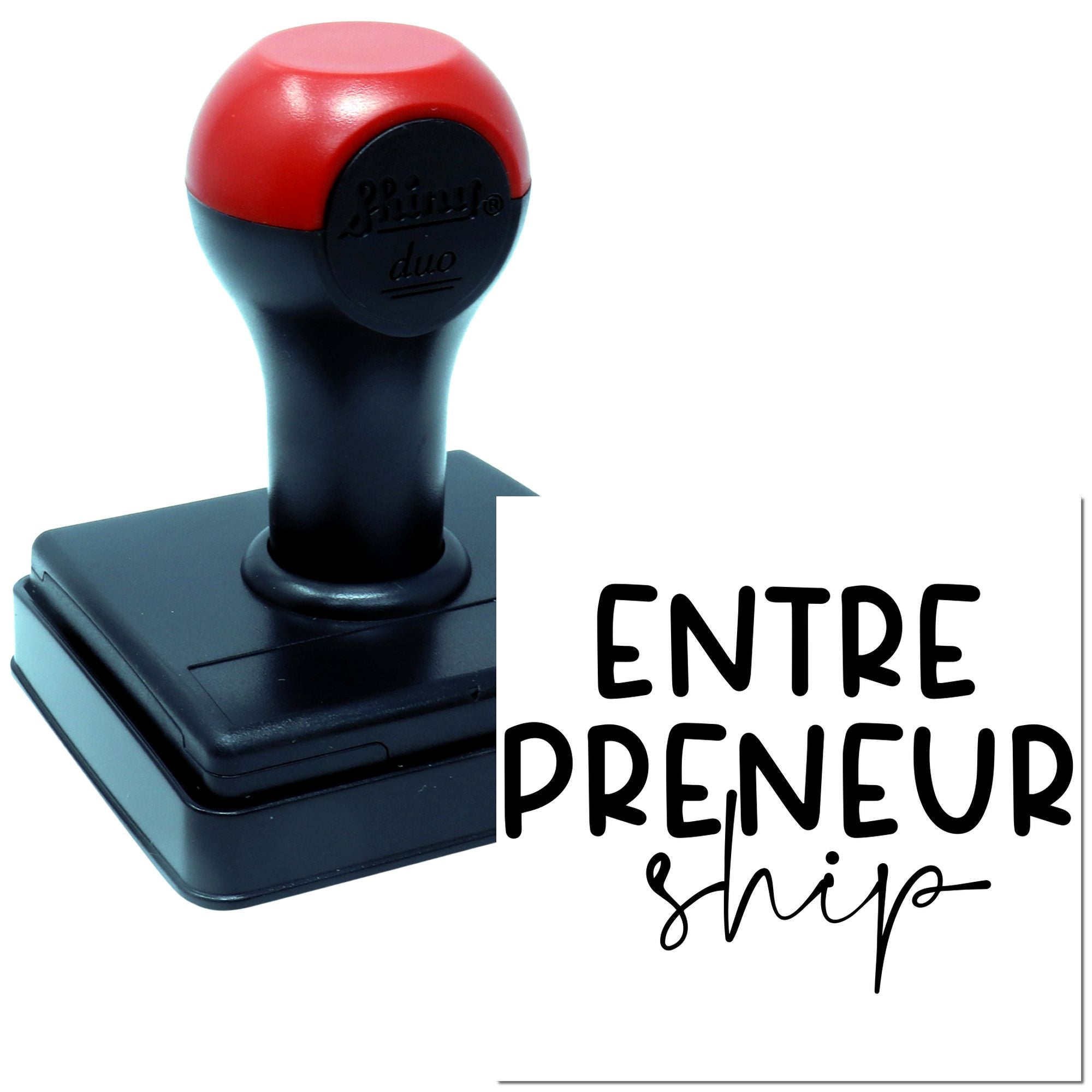 Duo Bold Handwritten Entrepreneurial Motivation Wall Art Hand Stamp