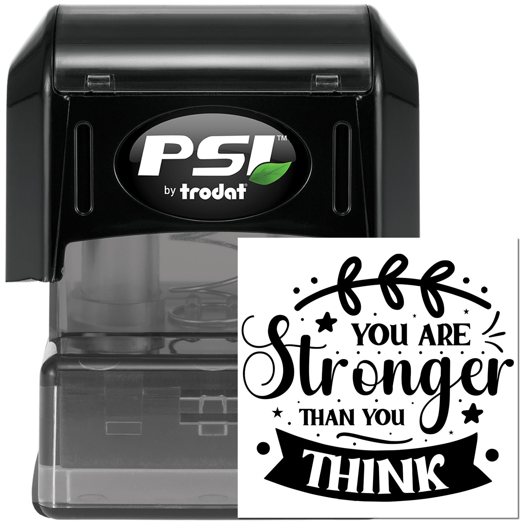 Pre-Inked You Are Stronger Handcraft Stamp