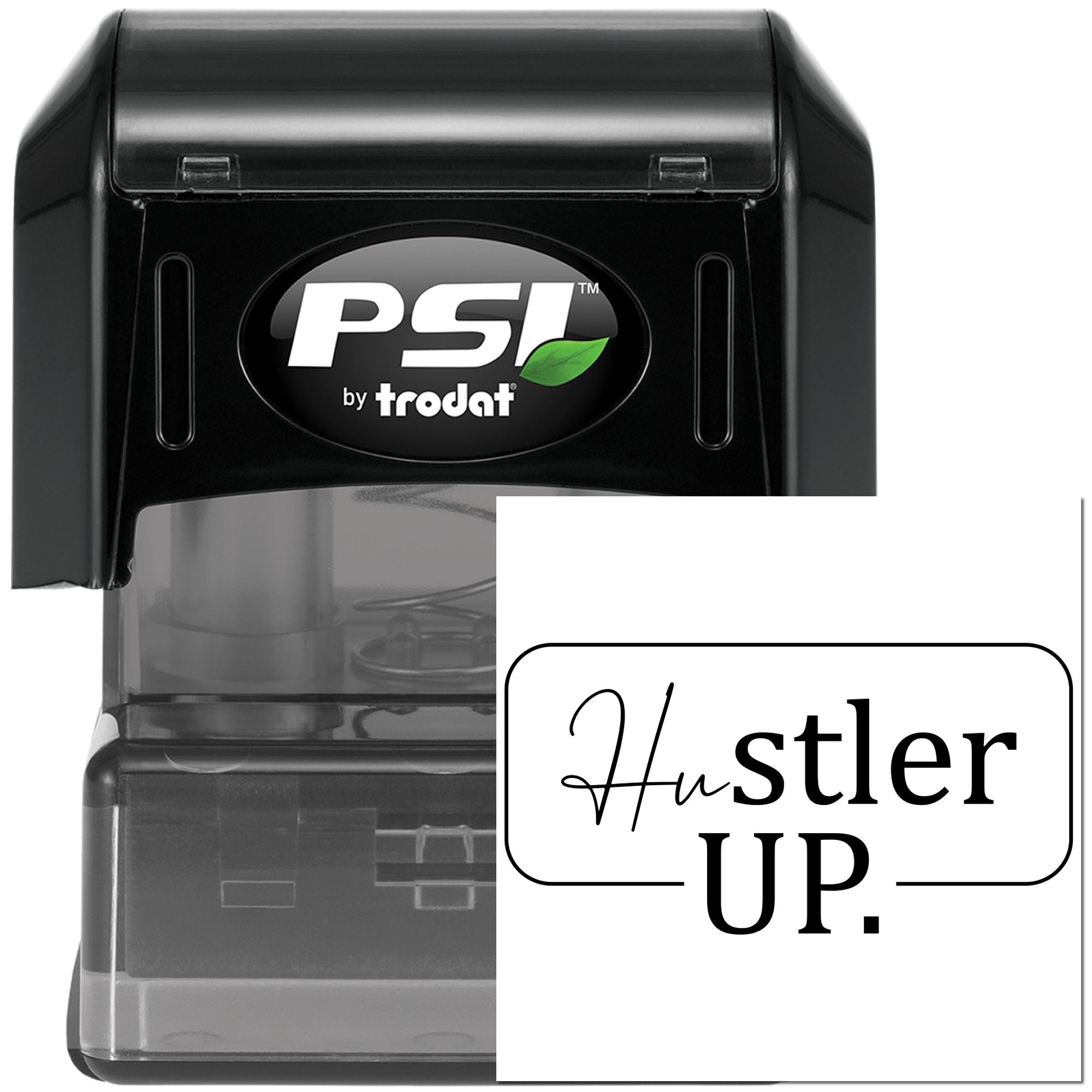 Pre-Inked Hustler Up Sign Paper Goods Stamp
