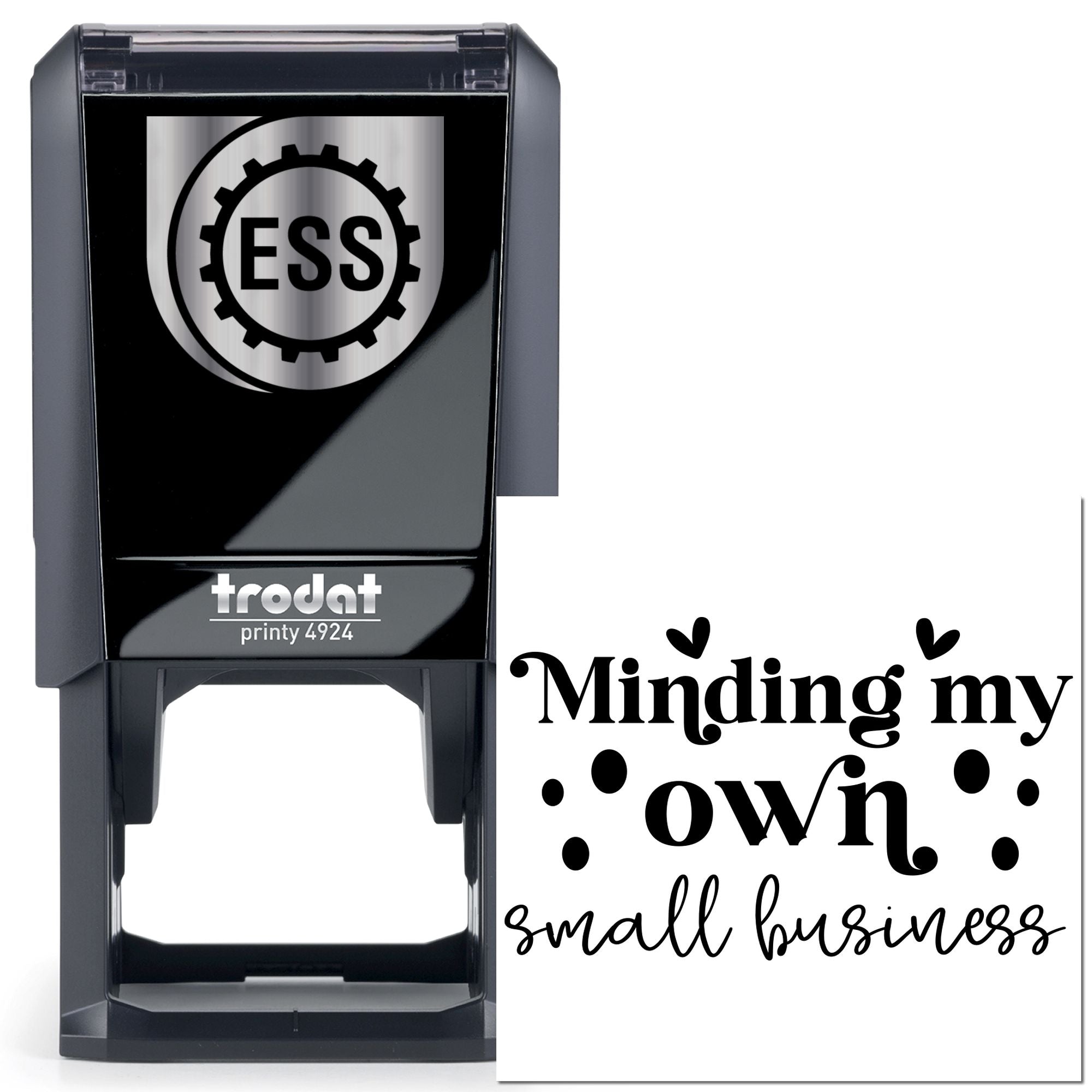 Self-Inking Private Business Favor Tag Stamp