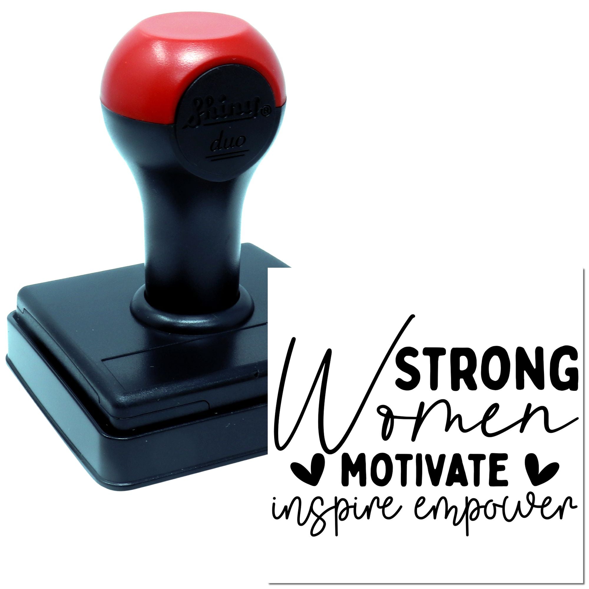 Duo Strong Women Motivate Inspire Empower Hand Stamp