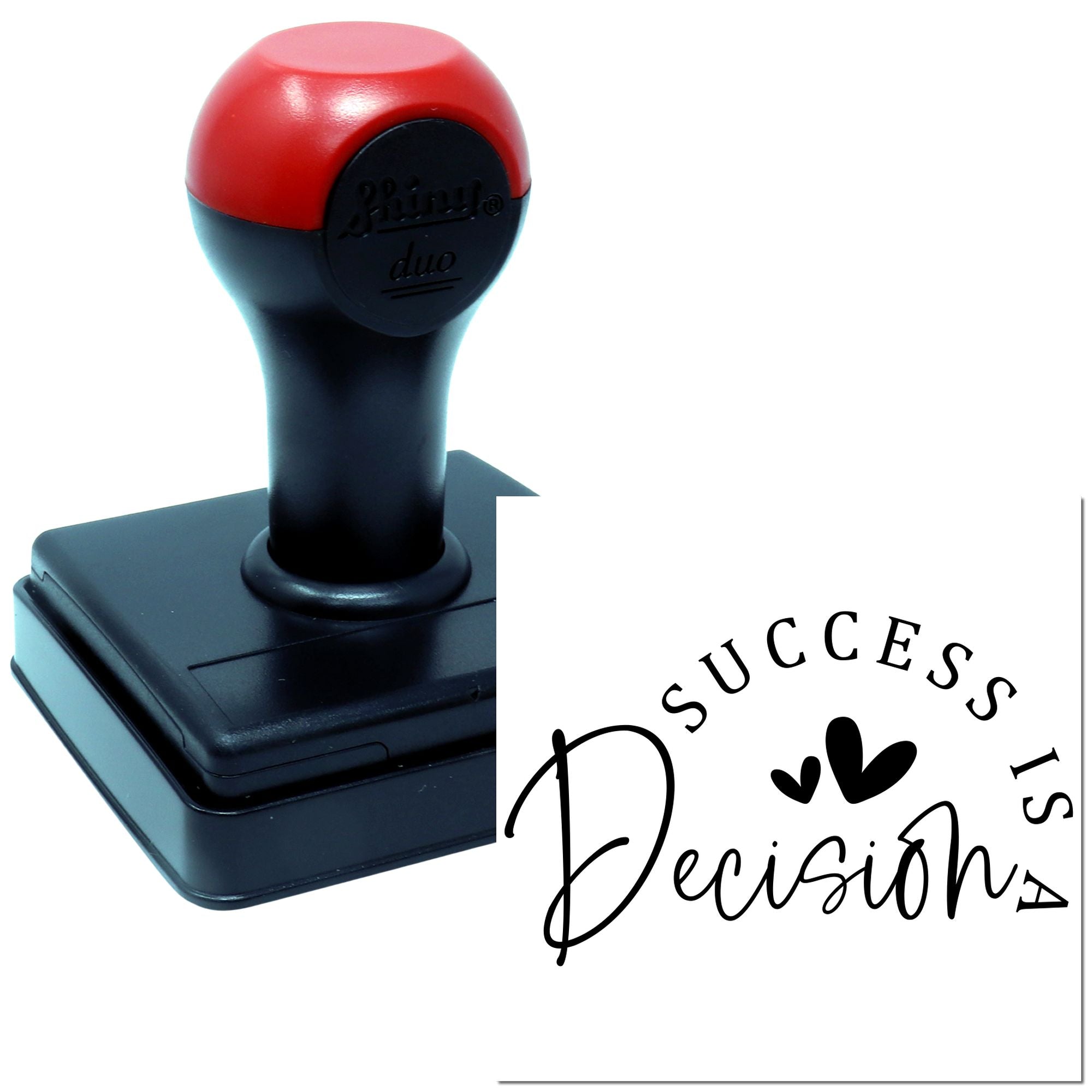 Duo Success Is A Heartfelt Choice Hand Stamp