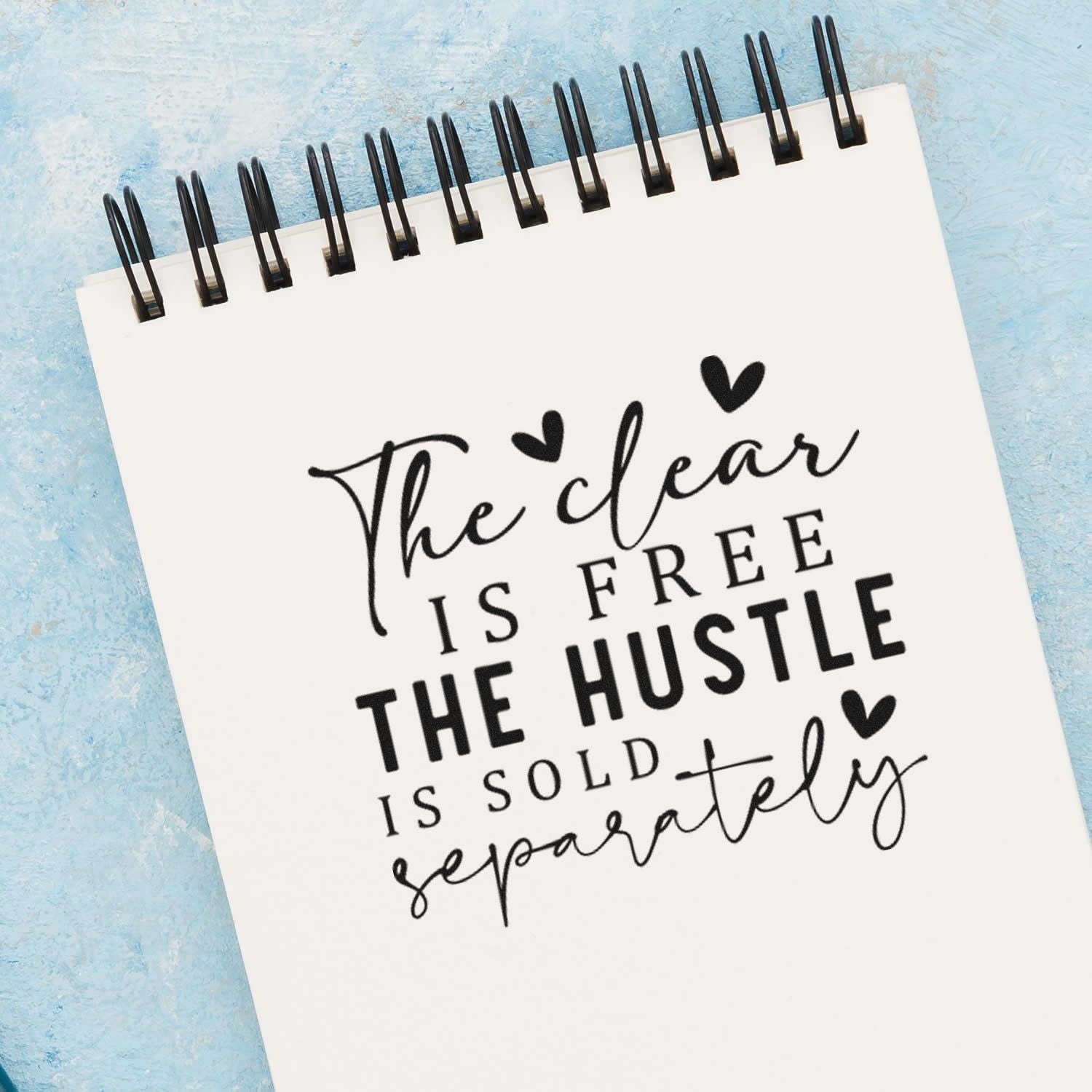 Duo Clear Is Free, Hustle Sold Hand Stamp