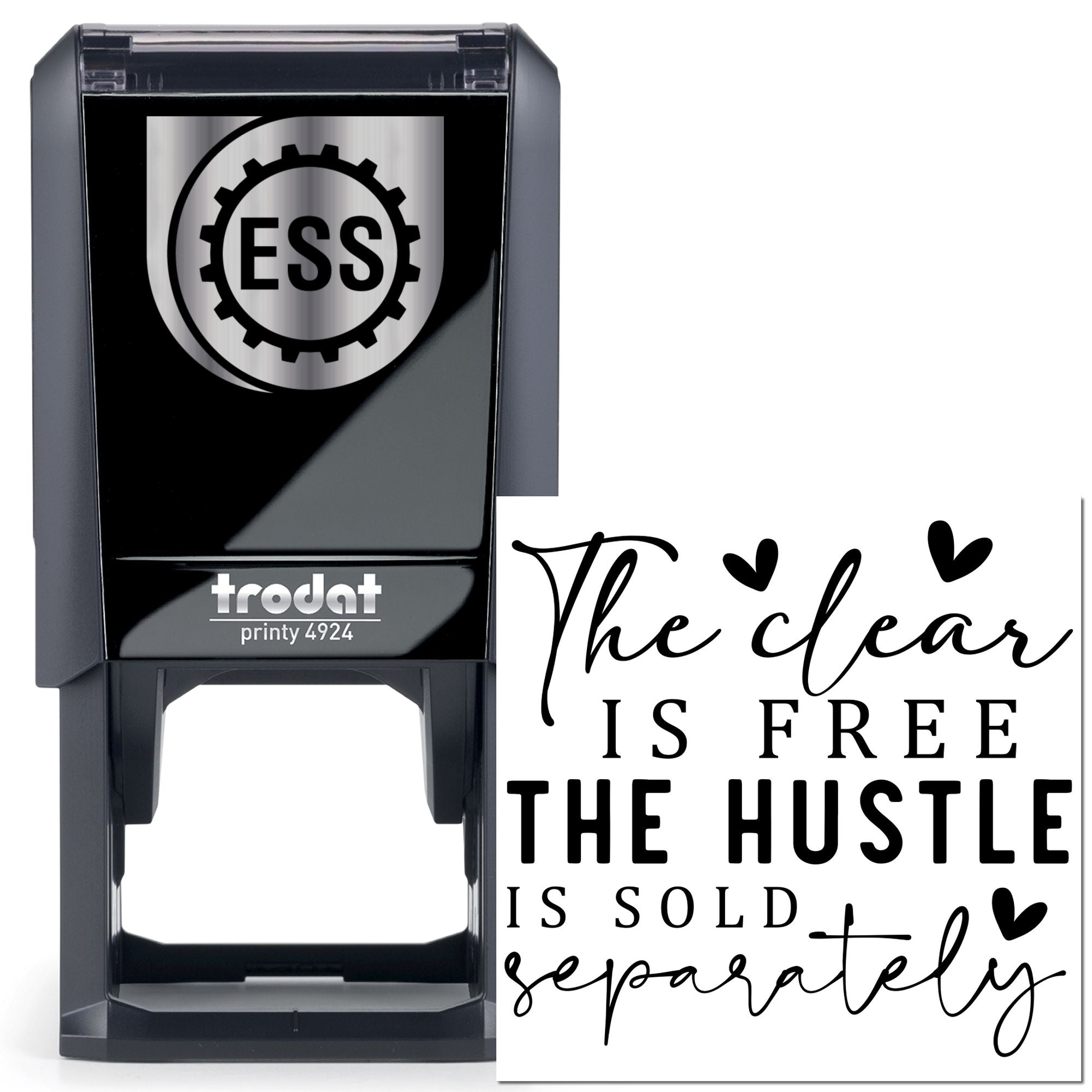 Self-Inking Fear Hustle Card Making Stamp