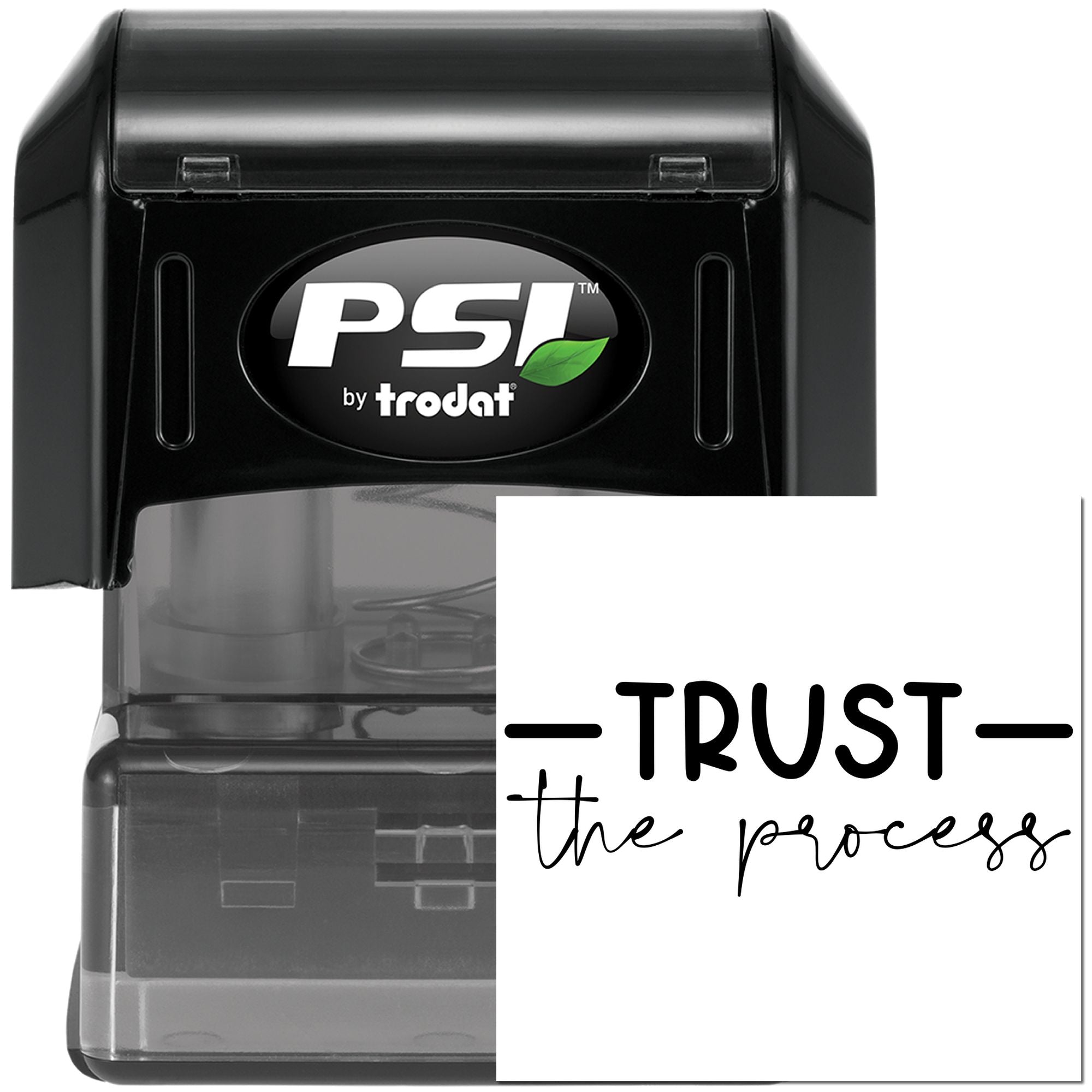 Pre-Inked Trust The Process Card Stamp