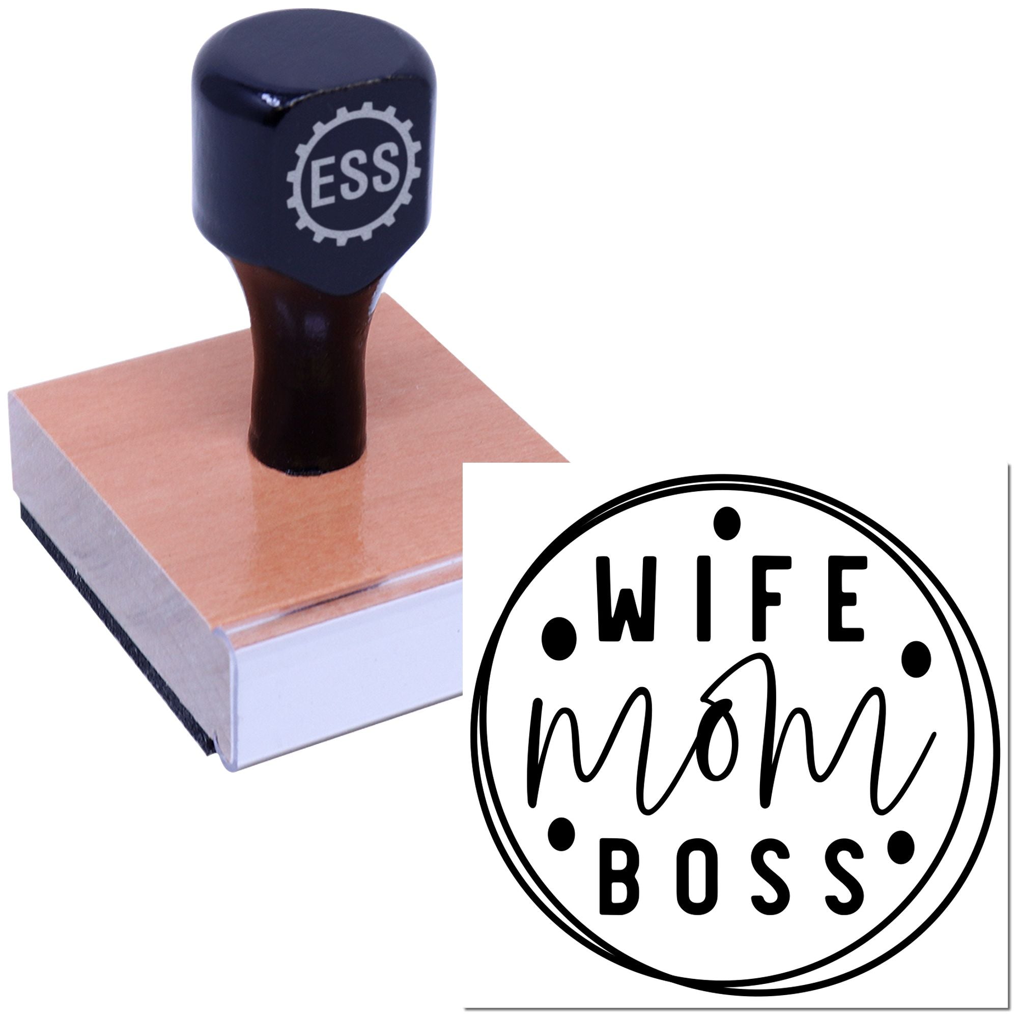 Married Mother Mogul Papercraft Rubber Stamp