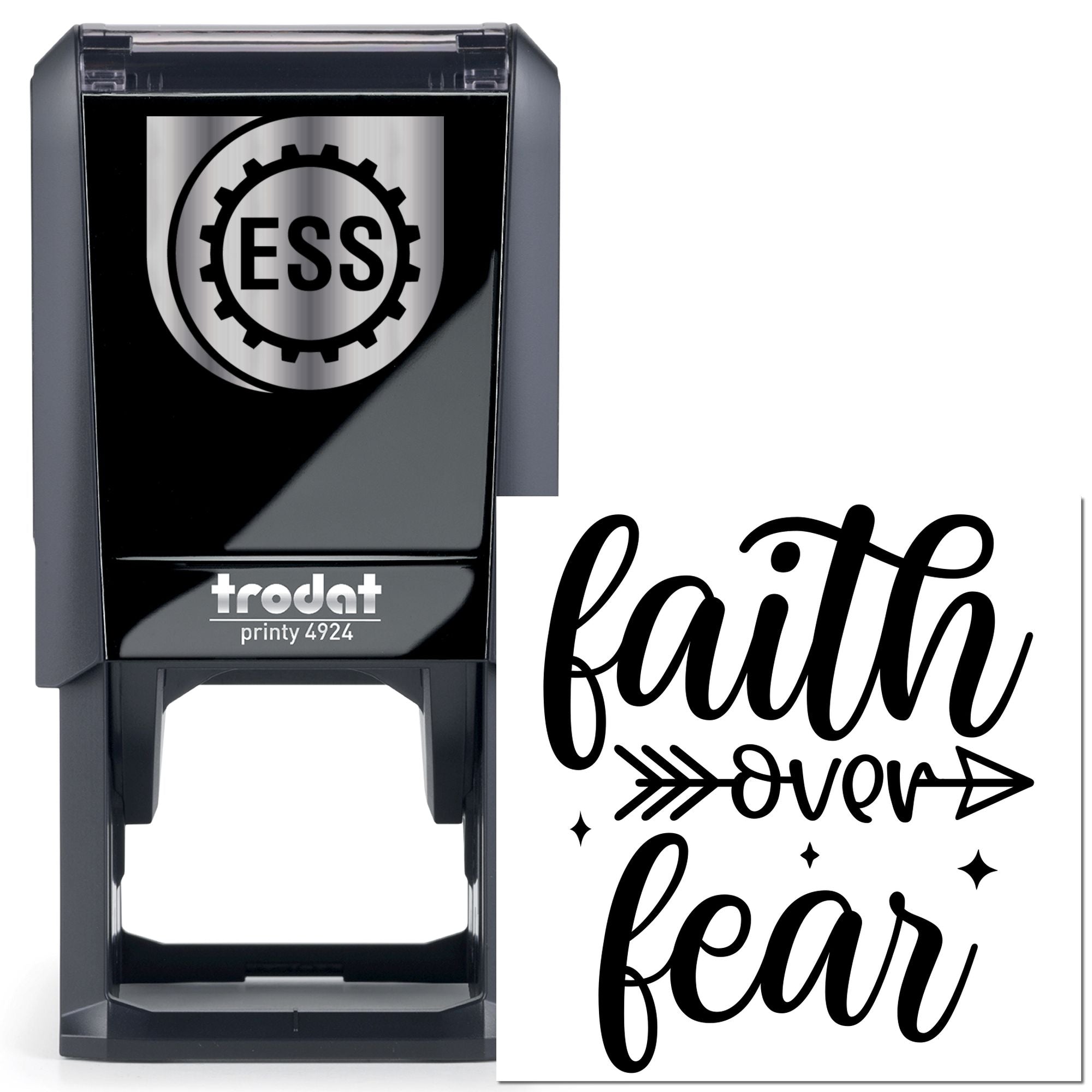 Self-Inking Fearless Faith Card Making Stamp