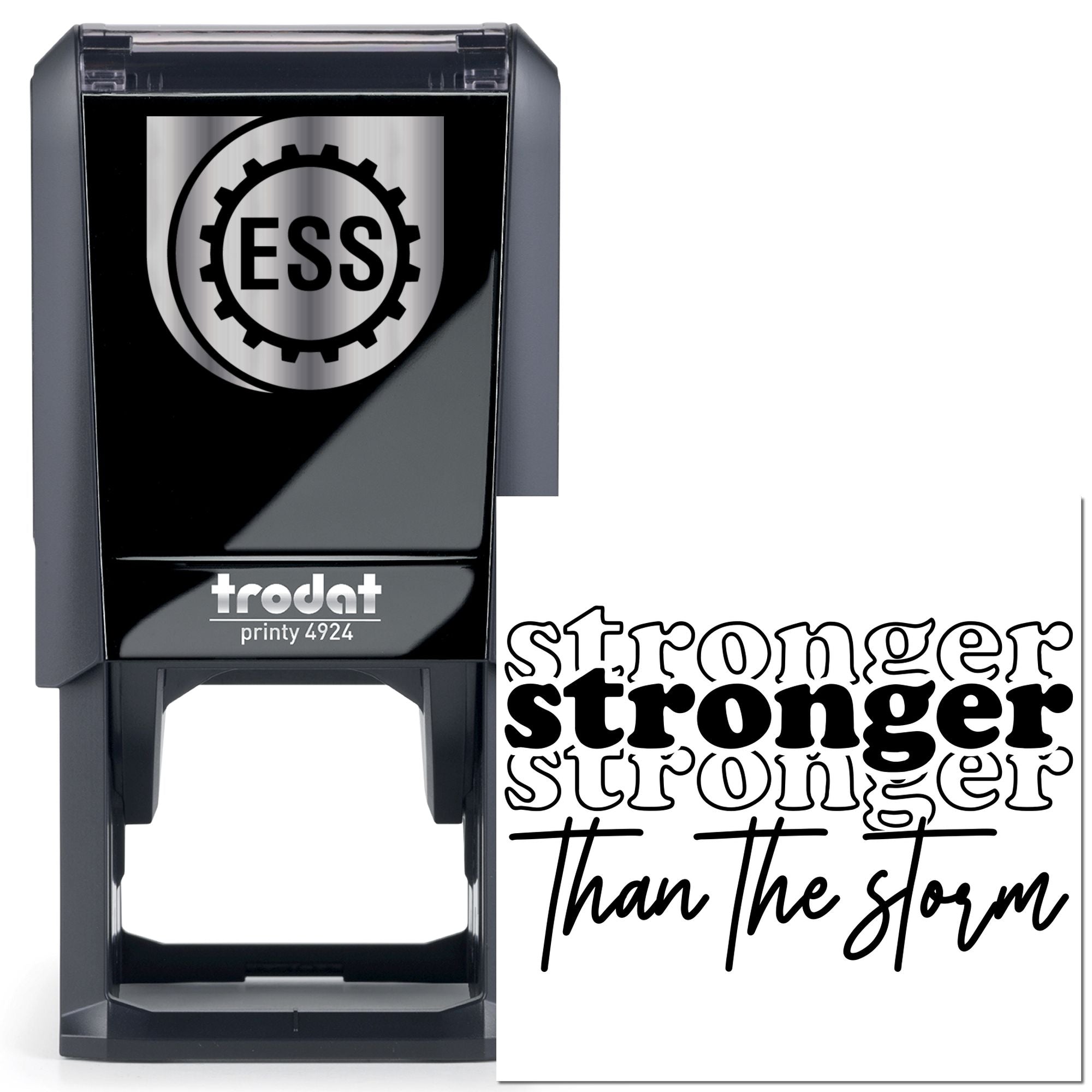 Self-Inking Stronger Storm Paper Craft Stamp