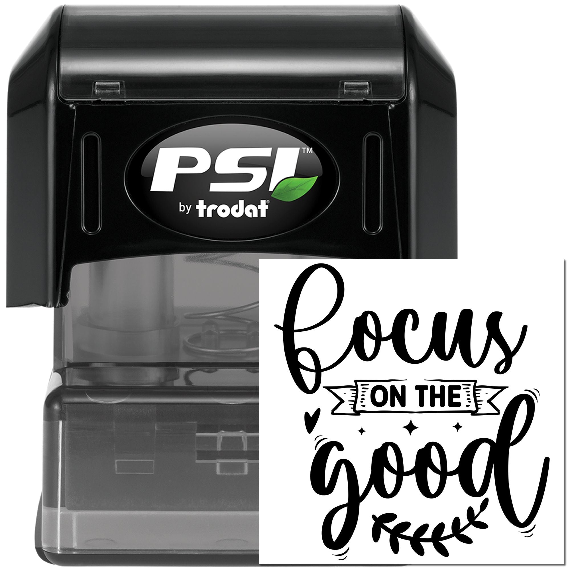 Pre-Inked Focus On Good Paper Craft Stamp