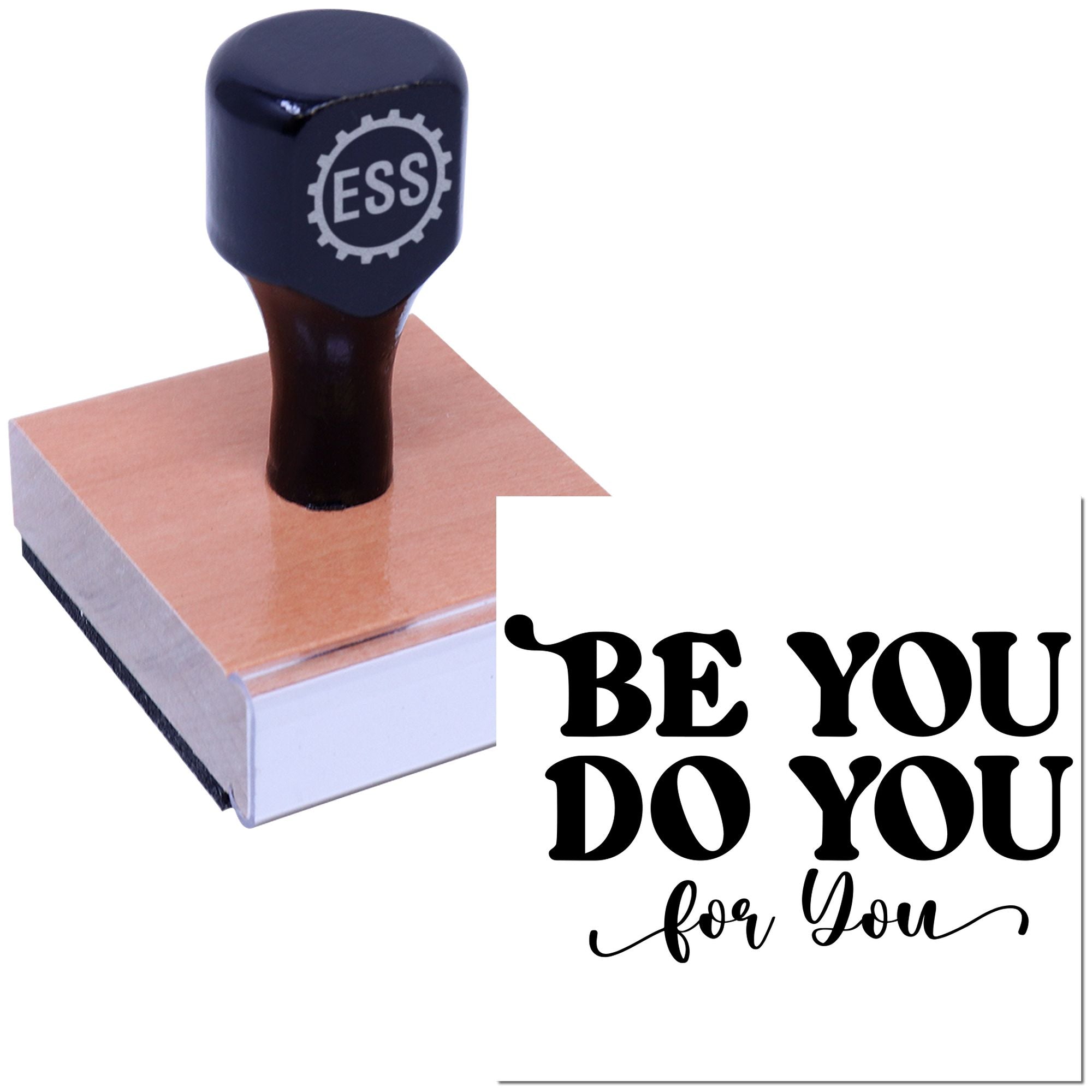 Be You Blueprint Mini Card Rubber Stamp