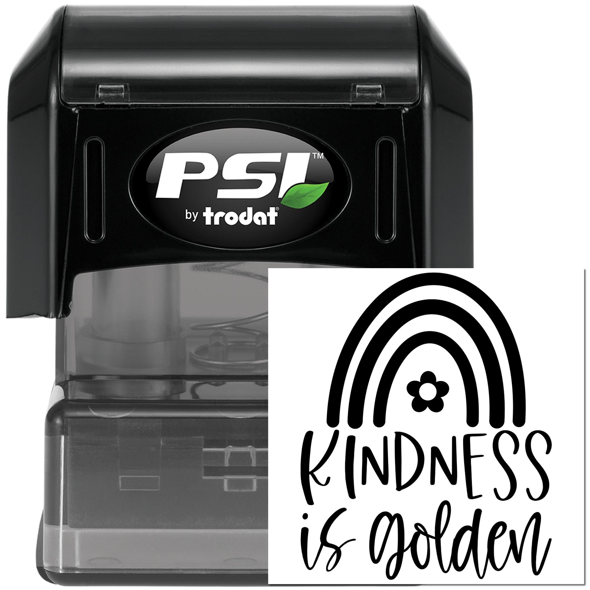 Pre-Inked Kindness Is Golden Note Card Stamp
