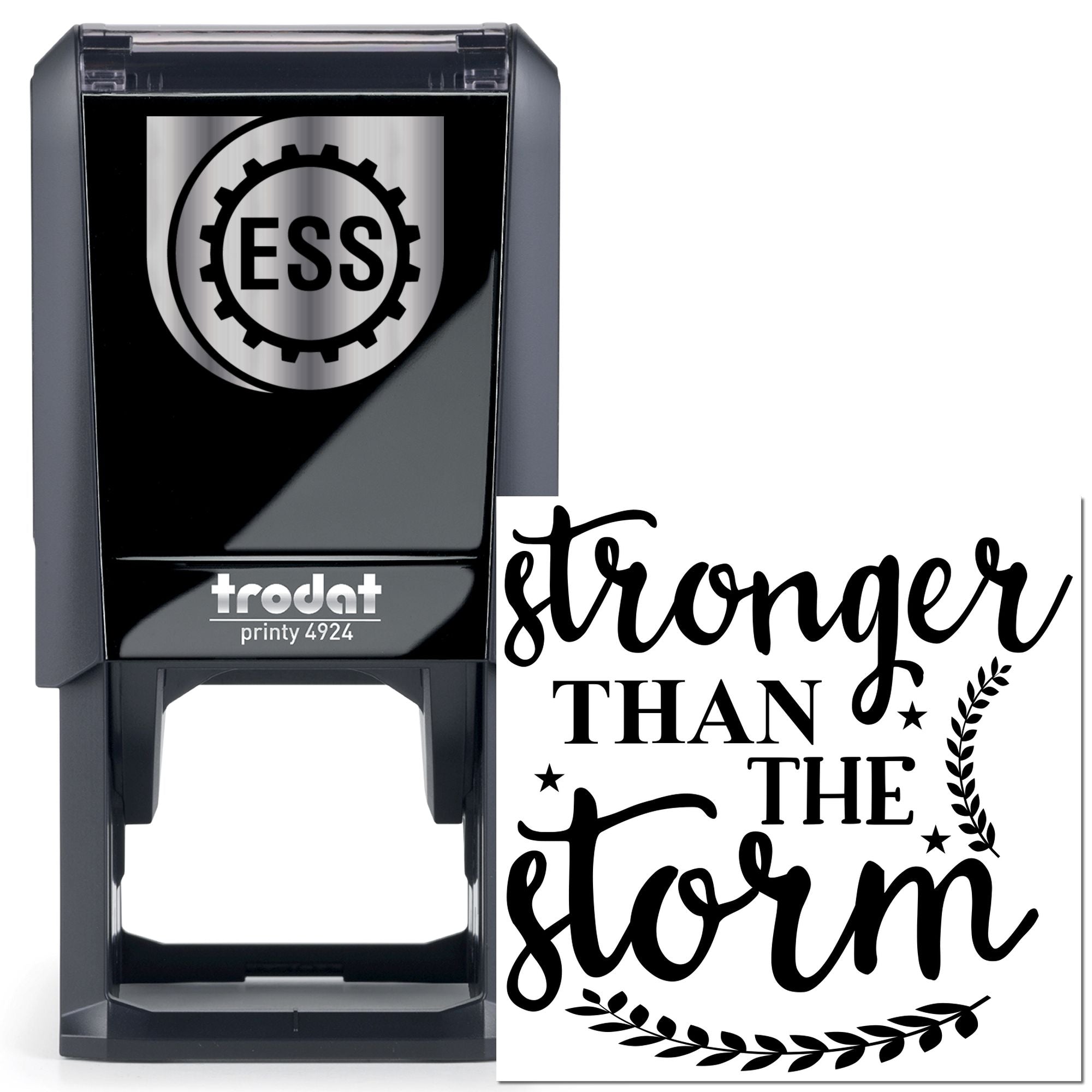 Self-Inking Stronger Storm Card Stamp