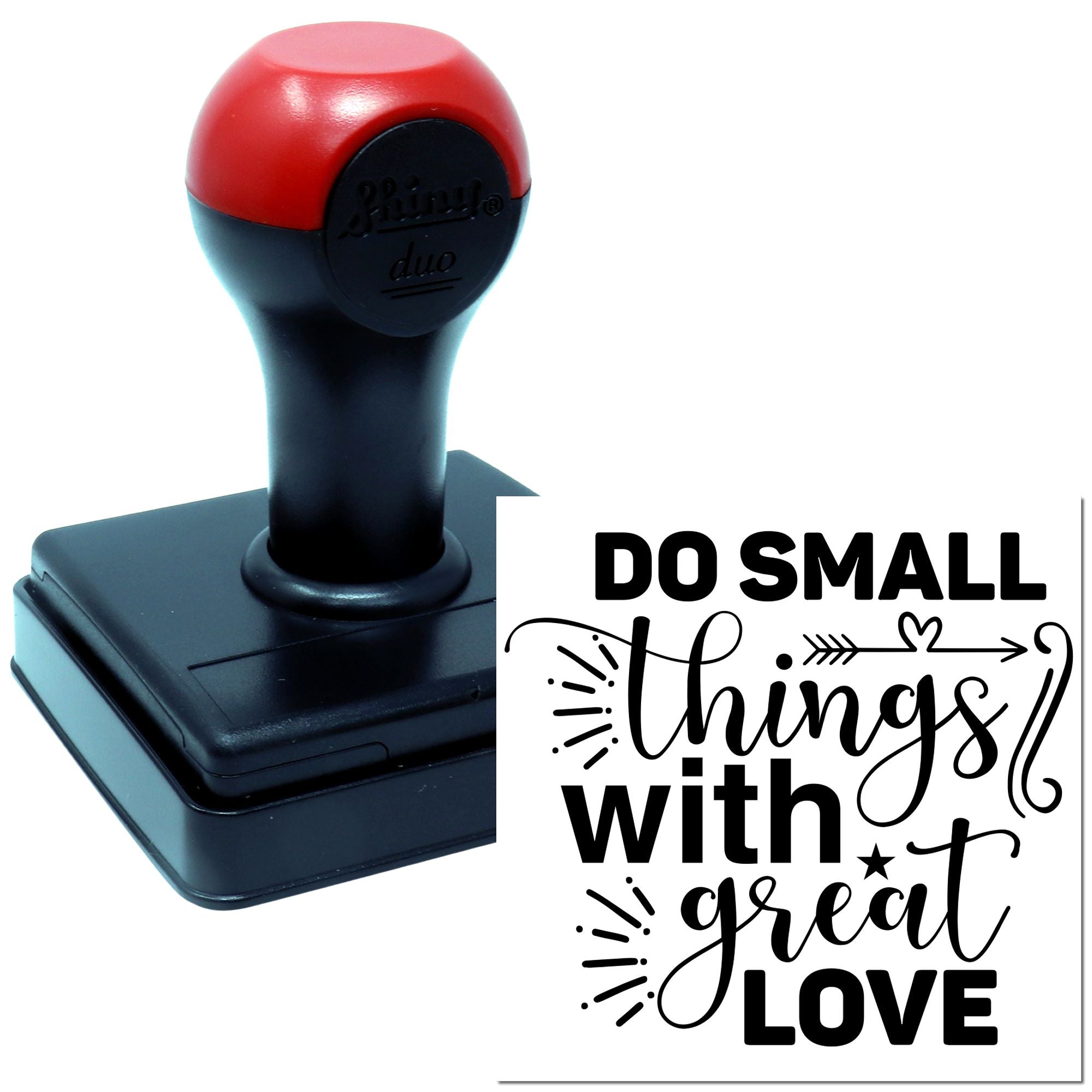 Duo Small Acts, Big Overflowing Heart Hand Stamp